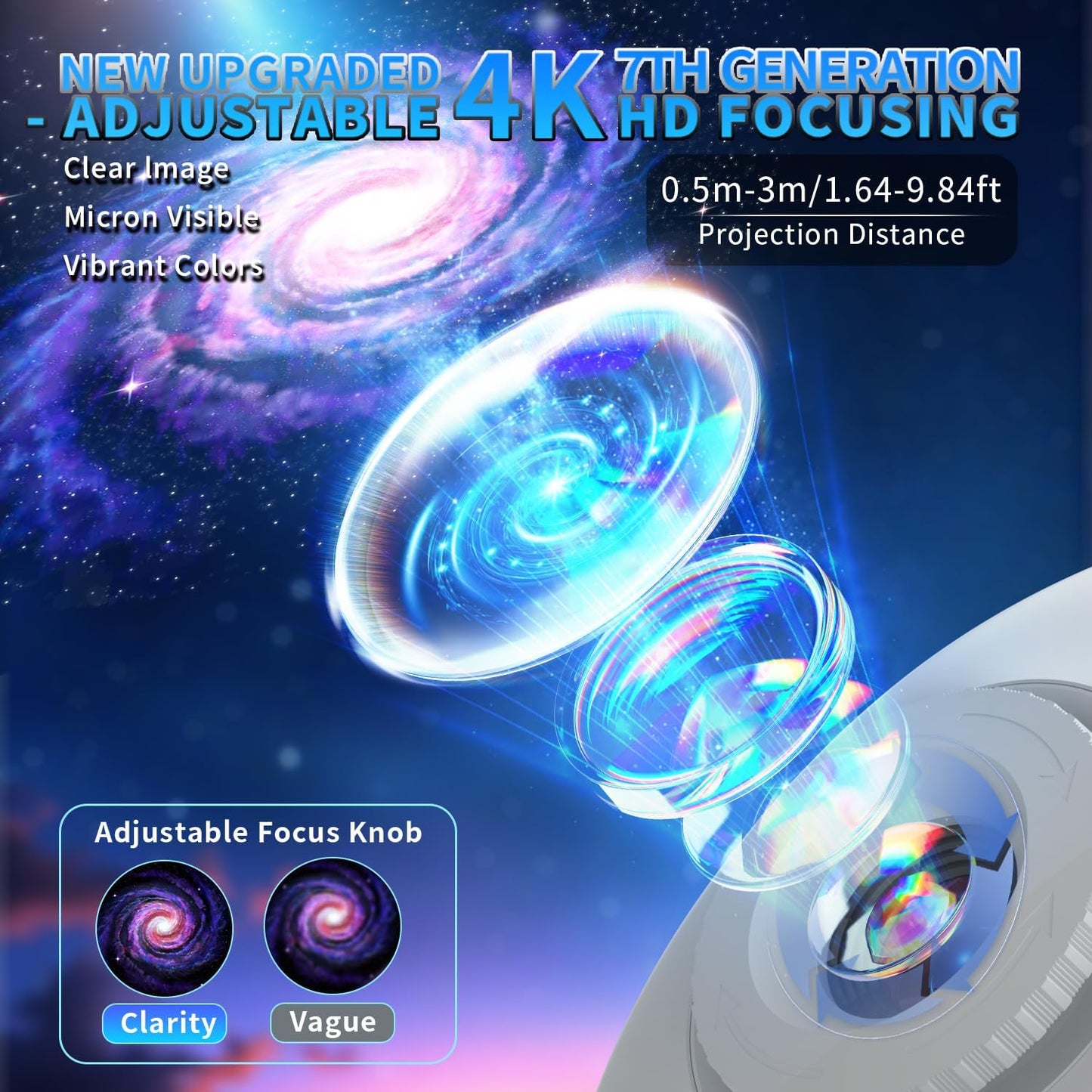 Star Projector,13 in 1 HD Planetarium Galaxy Projector for Bedroom,LED Space Galaxy Lamp with Bluetooth Speaker & White Noise,Remote/Auto-Off Timer,Star Night Light for Adults Kids Gifts Home Decor