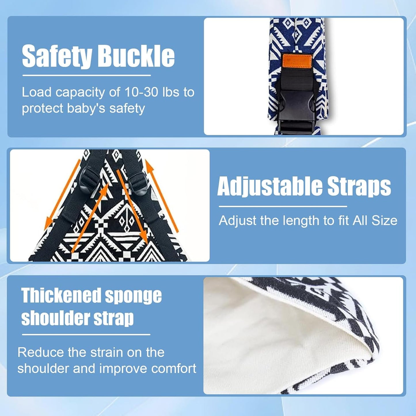Baby Sling Carrier 2025 Baby Carrier Newborn to Toddler Sling Lightweight Baby Carrier Sling with Adjustable Straps Toddler Carrier Baby Wrap Sling for 10-30 lbs(Leaf)