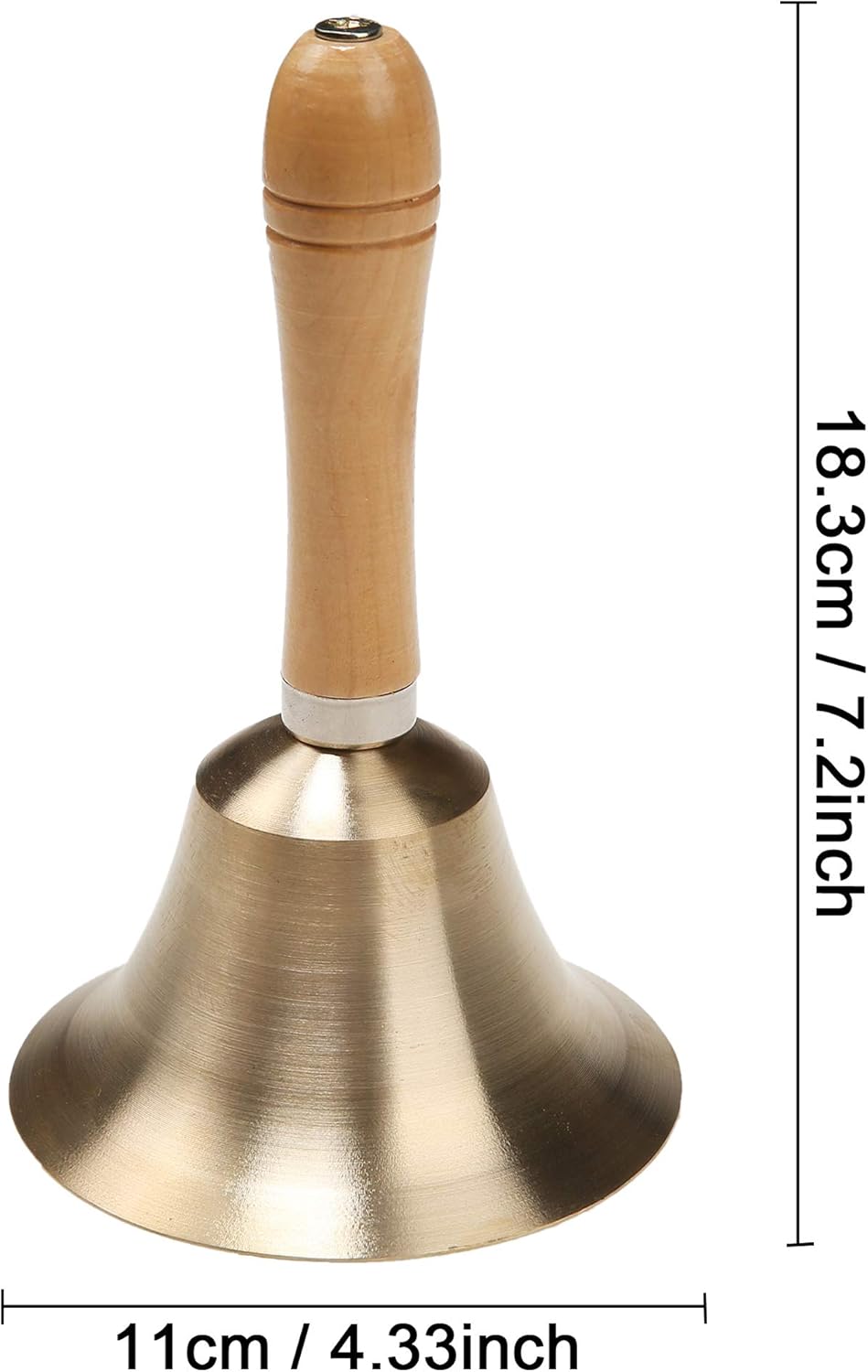 Super Loud Solid Brass Hand Call Bell
