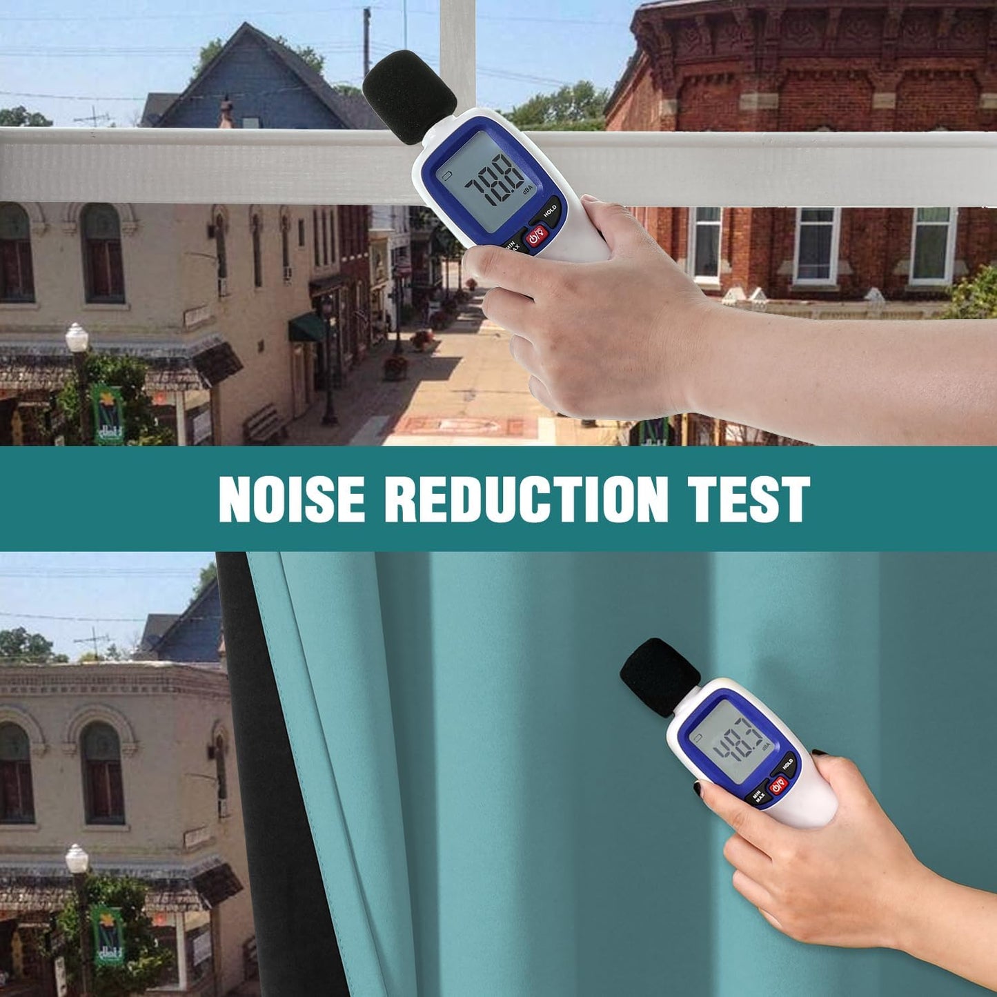 ChrisDowa 100% Blackout Curtains 63 inch Long for Bedroom with Black Liner, 2 Thick Layers Total Blackout Thermal Insulated Grommet Window Curtains 2 Panels Set (Aqua, 38 x 63 Inch)