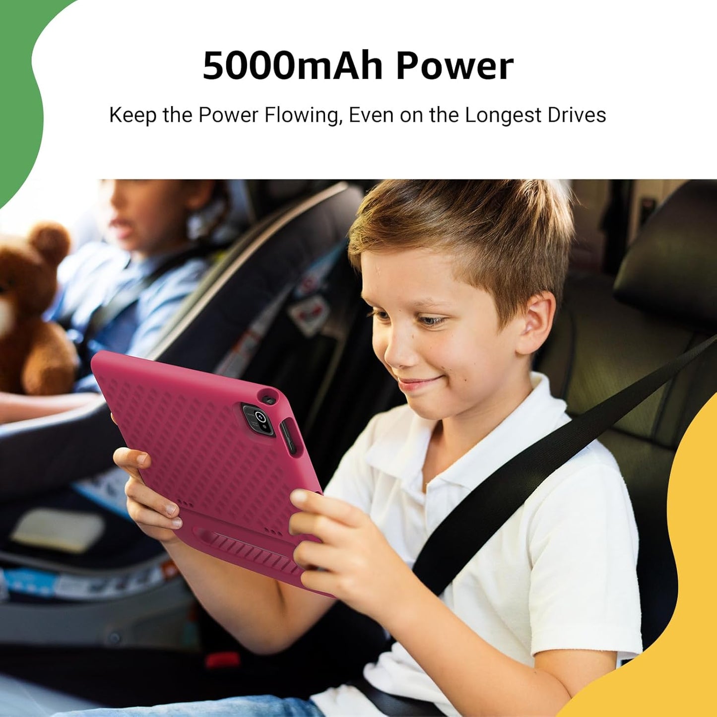 ApoloSign Kids Tablet 2025, 10.1 inch Tablet for Kids, Octa-core, 6 GB RAM, 64GB ROM Tablets for Toddlers with Parental Control, 8-hr Battery, Wi-Fi6, BT5.0, Droop-Proof Case (Pale Pink)