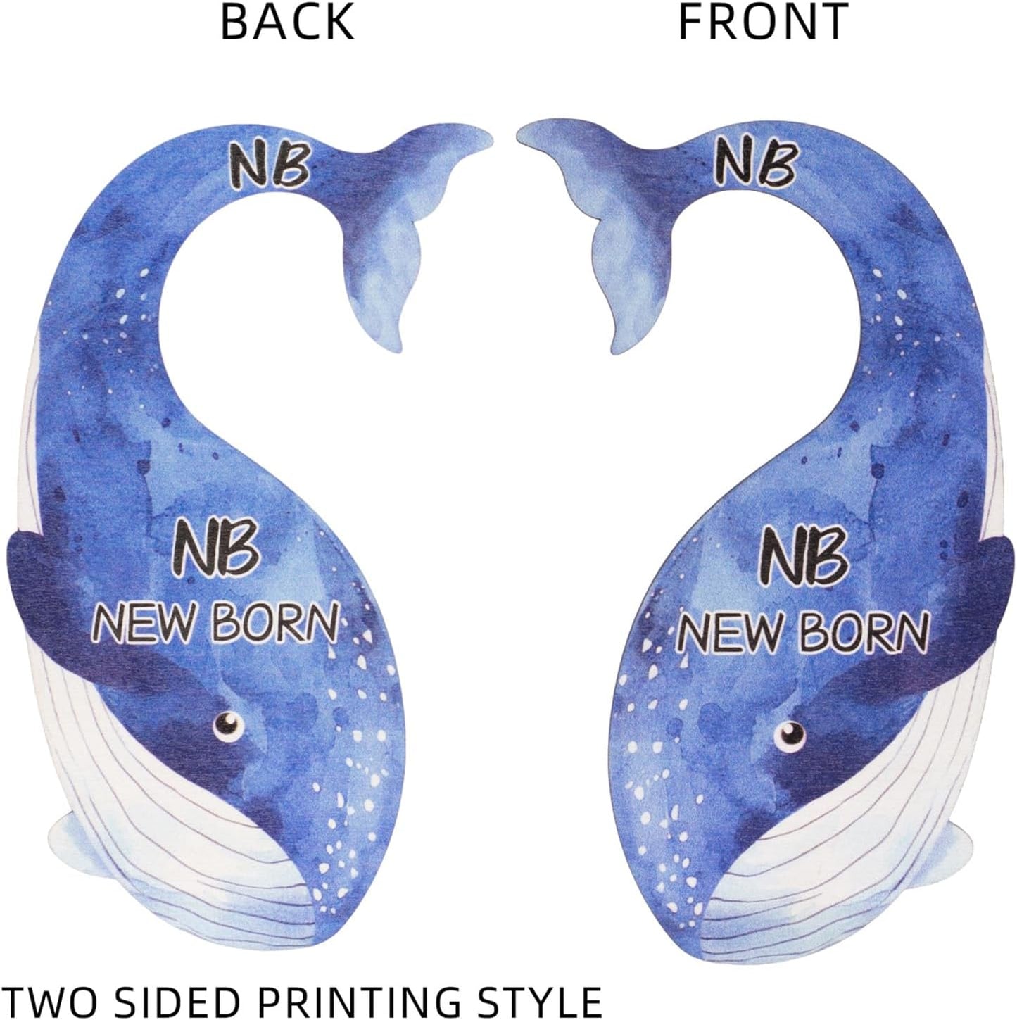 Baby Closet Dividers, Hanging Wooden Double-Sided Nursery Decor Closet Dividers for Baby Clothes, Baby Clothes Dividers for Newborn to 24 Months