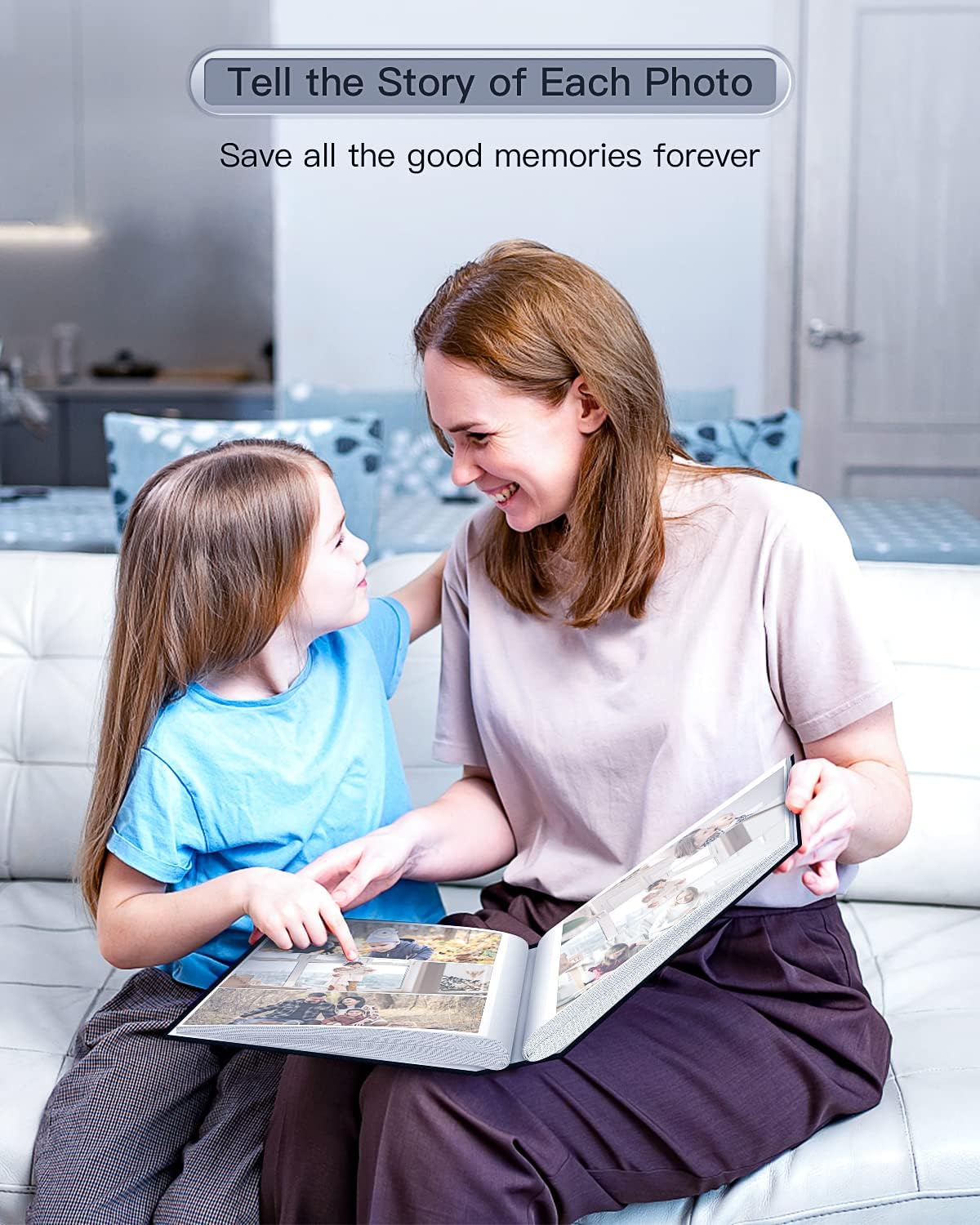 popotop Photo Album 4x6-100 Photos Photo Books with 100 Vertical Pockets,Linen Cover Albums for Family Wedding Anniversary Baby Vacation Pictures