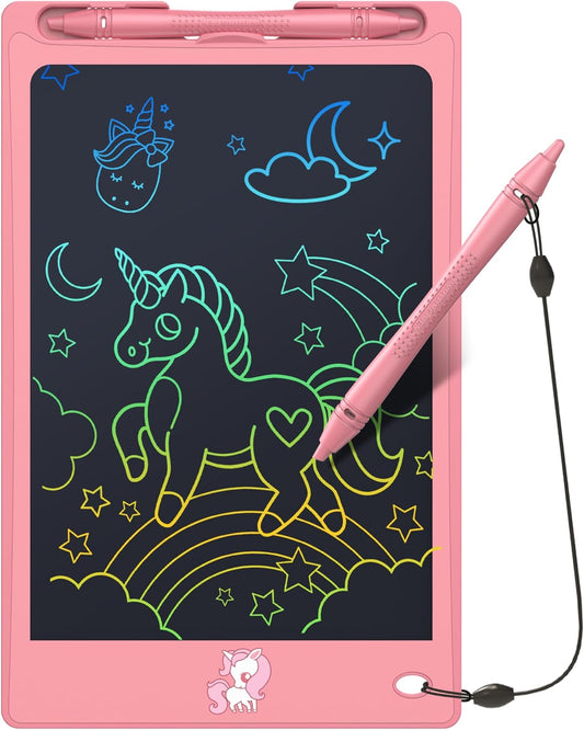 FLUESTON Toys LCD Writing Tablet Toddler,Toys for Boys Girls 3 4 5 6 7 8year,8.8 Inch 1pcs in 1 Pack Drawing Pad Toy Christmas Birthday Gifts for Kids,Drawing Tablet Doodle Board Cute Unicorn