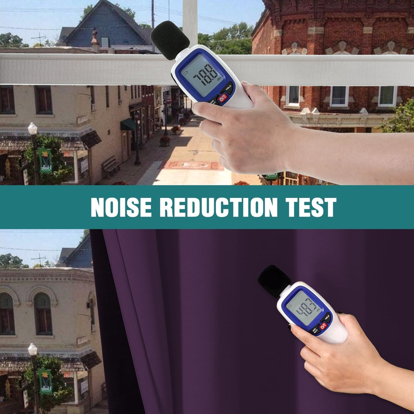 ChrisDowa 100% Blackout Curtains for Bedroom with Black Liner, 2 Thick Layers Total Blackout Thermal Insulated Grommet Window Curtains 2 Panels Set (Royal Purple, 52 x 54 Inch)