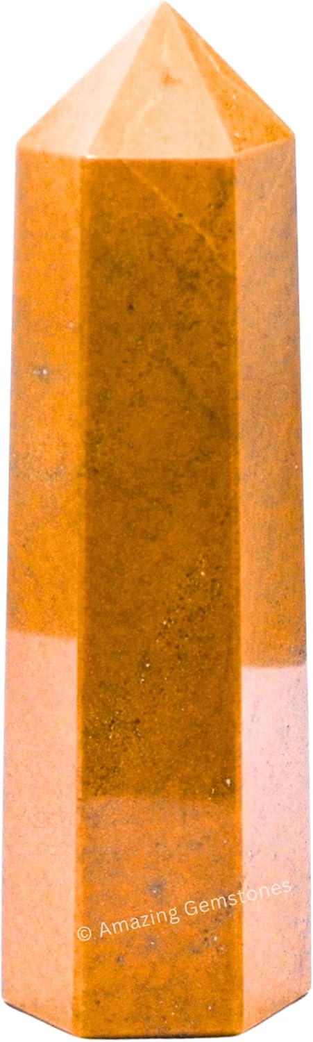 Amazing Gemstone Large Yellow Jasper Crystal Towers ~ Natural Healing Crystal Point Obelisk for Reiki Healing and Crystal Grid (5.5" to 6" INCH)