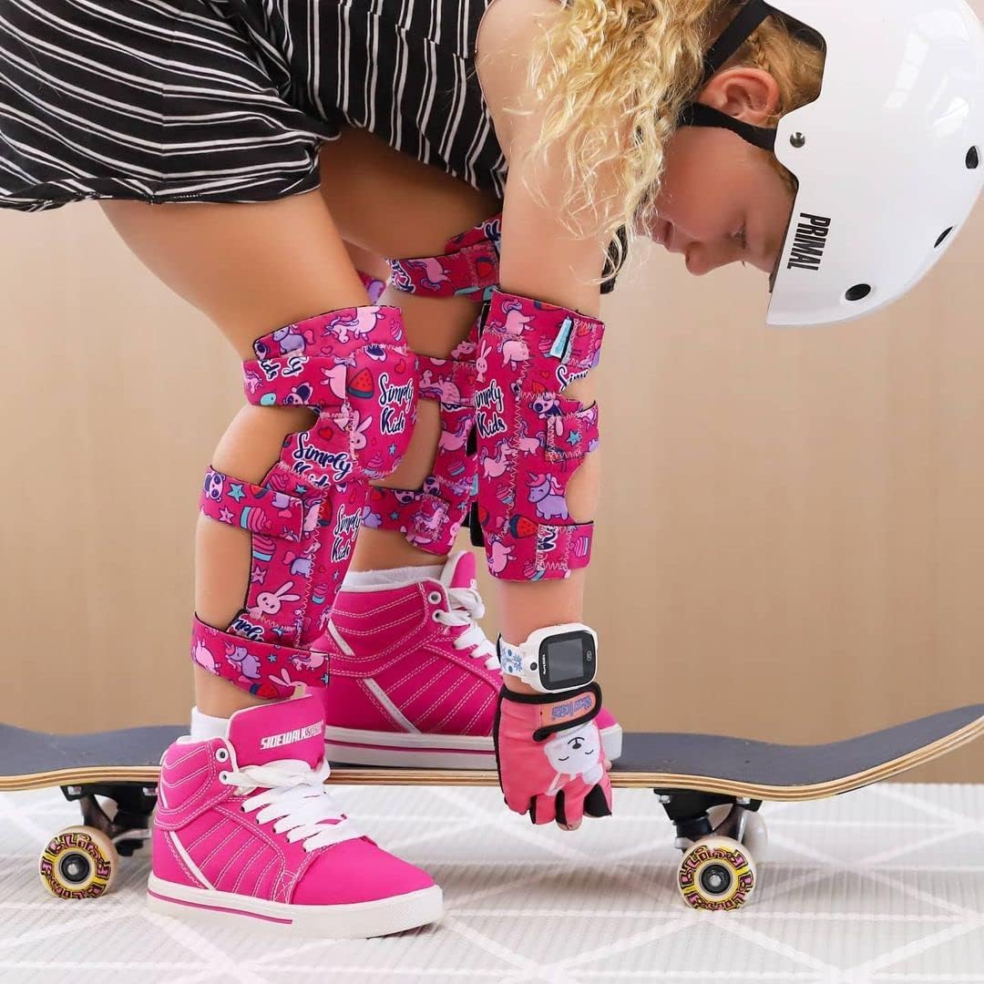 Soft-Style Kids Knee and Elbow Pads with Bike Gloves, Flexible Impact-Resistant Gear for Ages 2-11, Designed for Balance Bikes, Roller-Skating, and Skateboarding