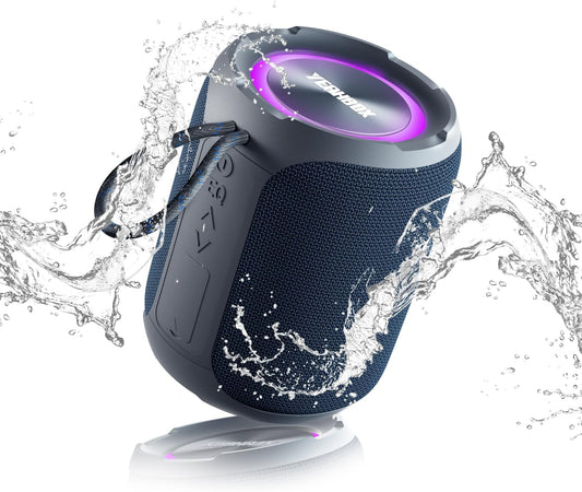Portable Bluetooth Speaker with Stereo, IPX7 Waterproof, Bluetooth 5.3 with 4-in 1 BT/Aux/TF-Card/U Disk Input, 40W Wireless Speaker for Outdoor/Home/Party/Electronic Gadgets