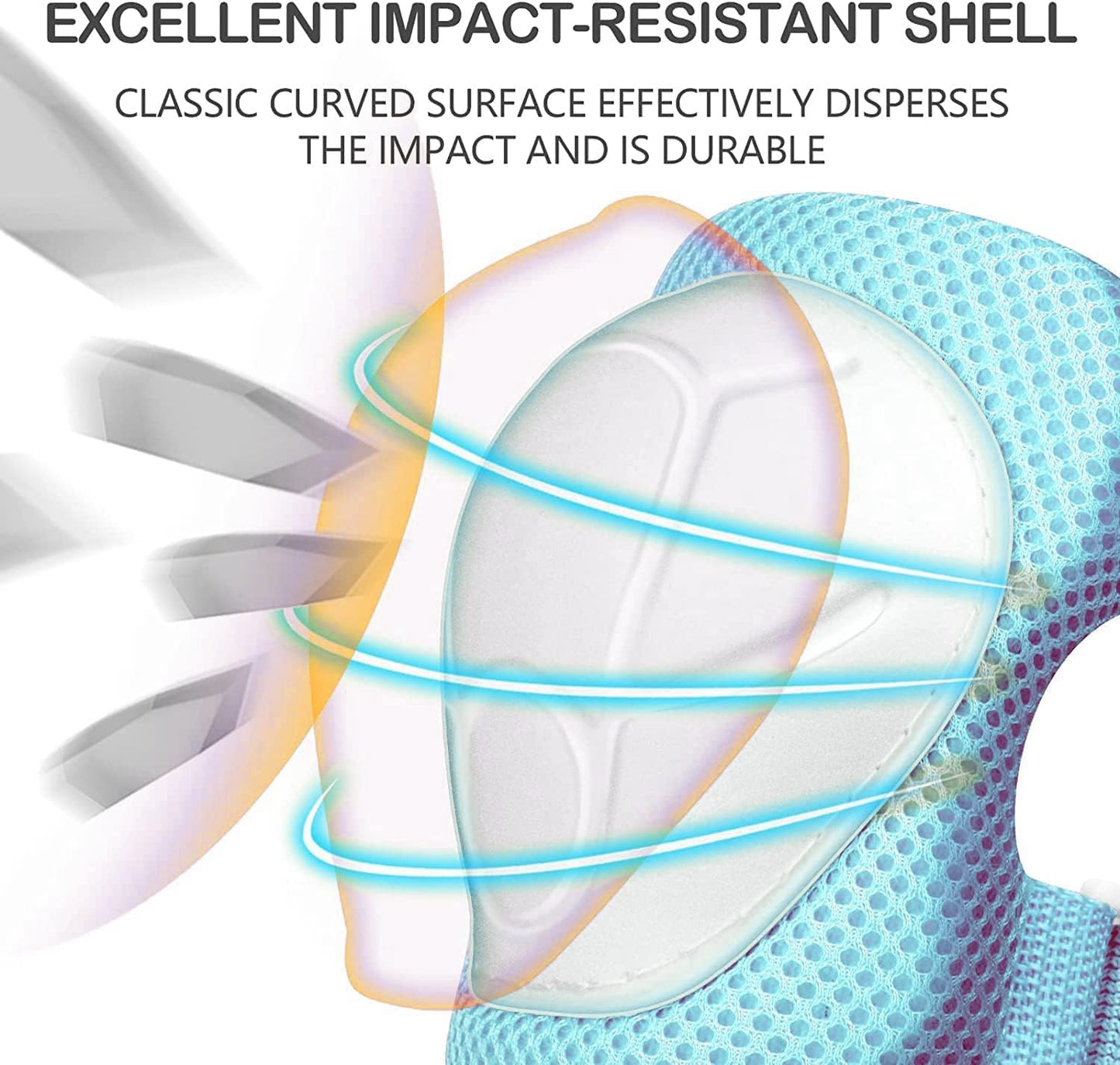 Adjustable Kids Helmet with Knee Pad, Elbow Pads & Wrist Guards - Toddler Bike Helmets for Ages 3-5, 5-8, 8-14 Years - Perfect for Skating, Biking, Cycling, and Skateboard - for Boys and Girls