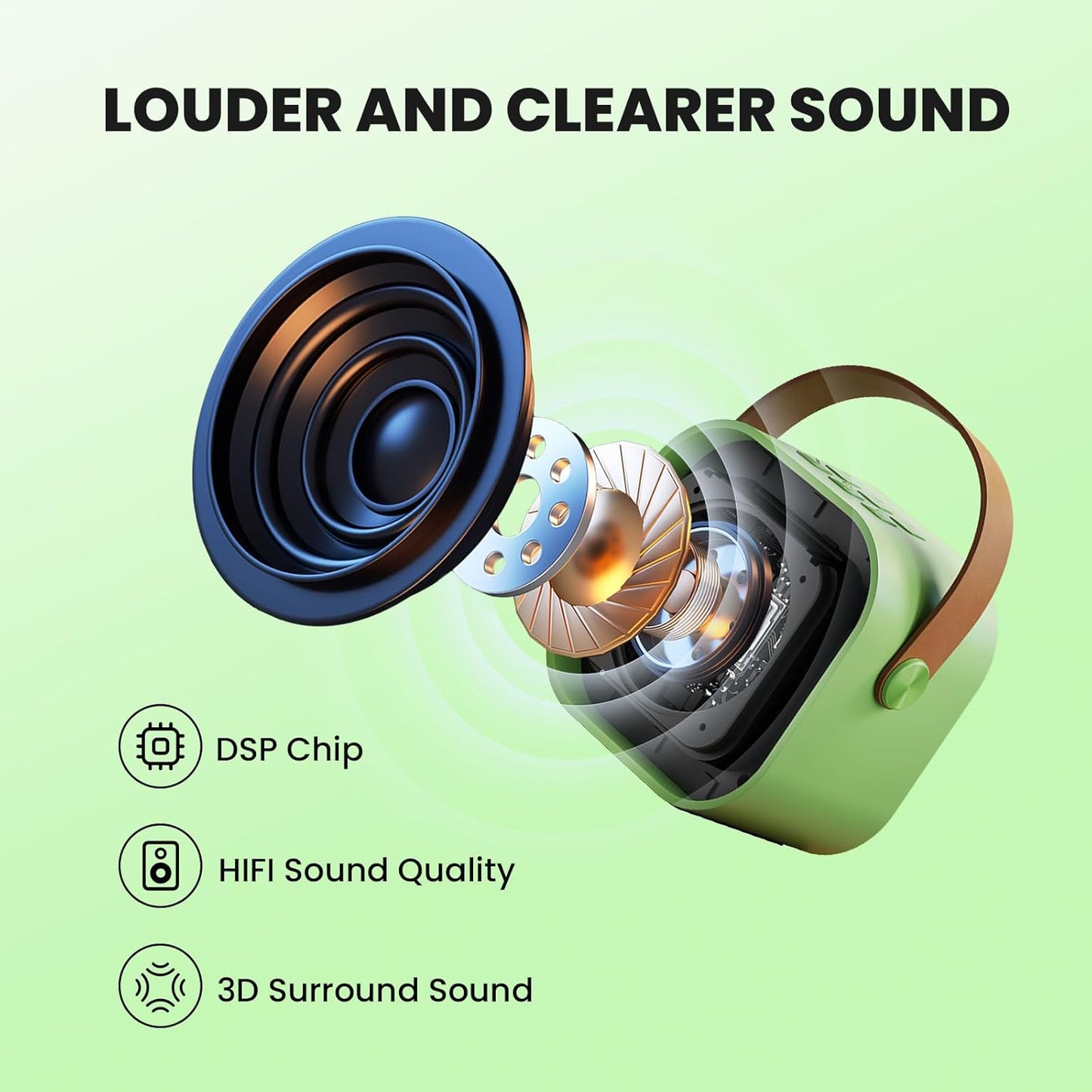 IROO Mini Karaoke Machine for Kids, 2025 TOP Toys Birthday Gifts Ideas for Girls Ages 4, 5, 6, 7, 8, 9, 10, 12+ Years Old, Portable MP3 Player with 2 Wireless Mics for Party