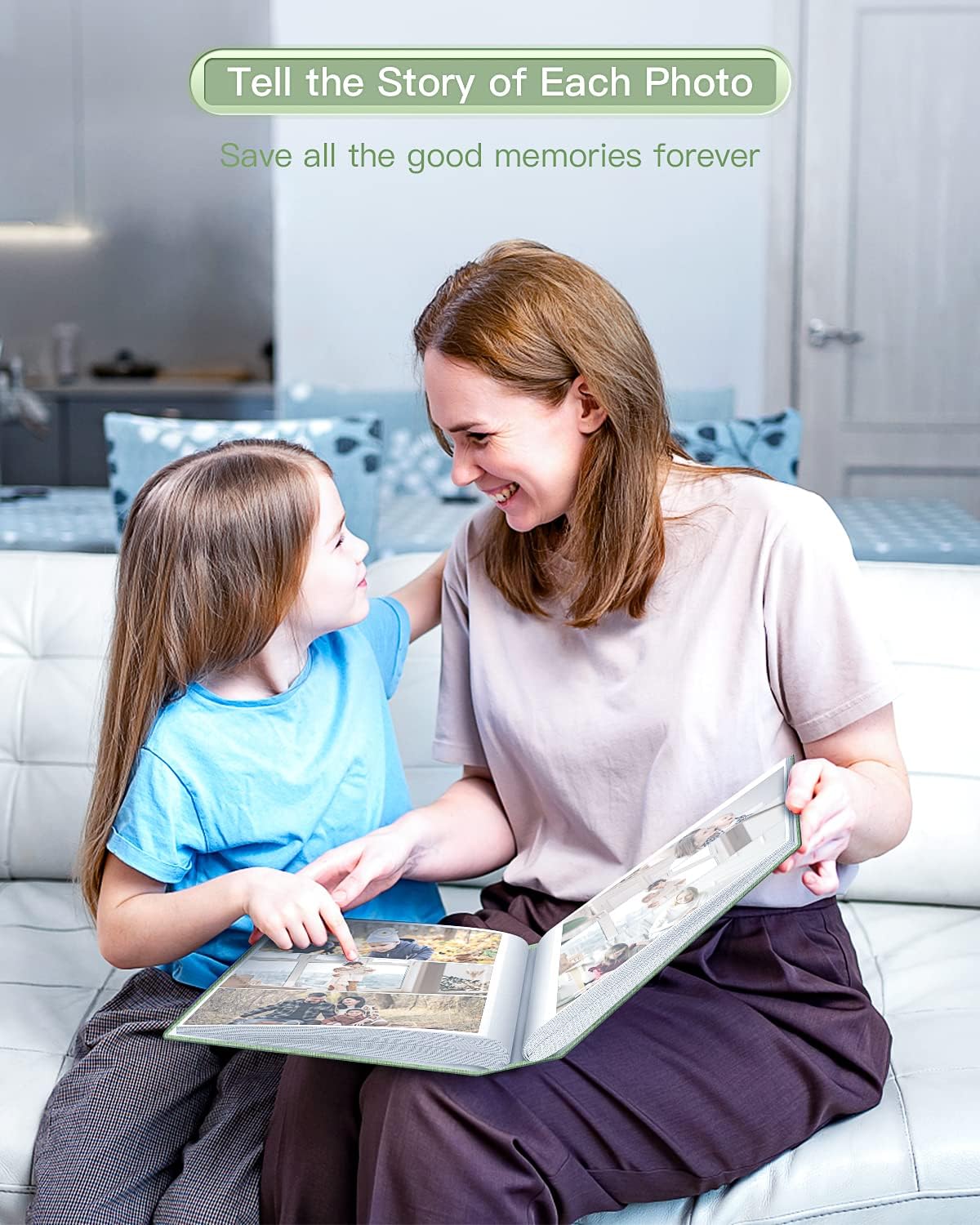 popotop Photo Album 4x6-420 Photos Photo Books with 420 Horizontall Pockets,Linen Cover Albums for Family Wedding Anniversary Baby Vacation Pictures