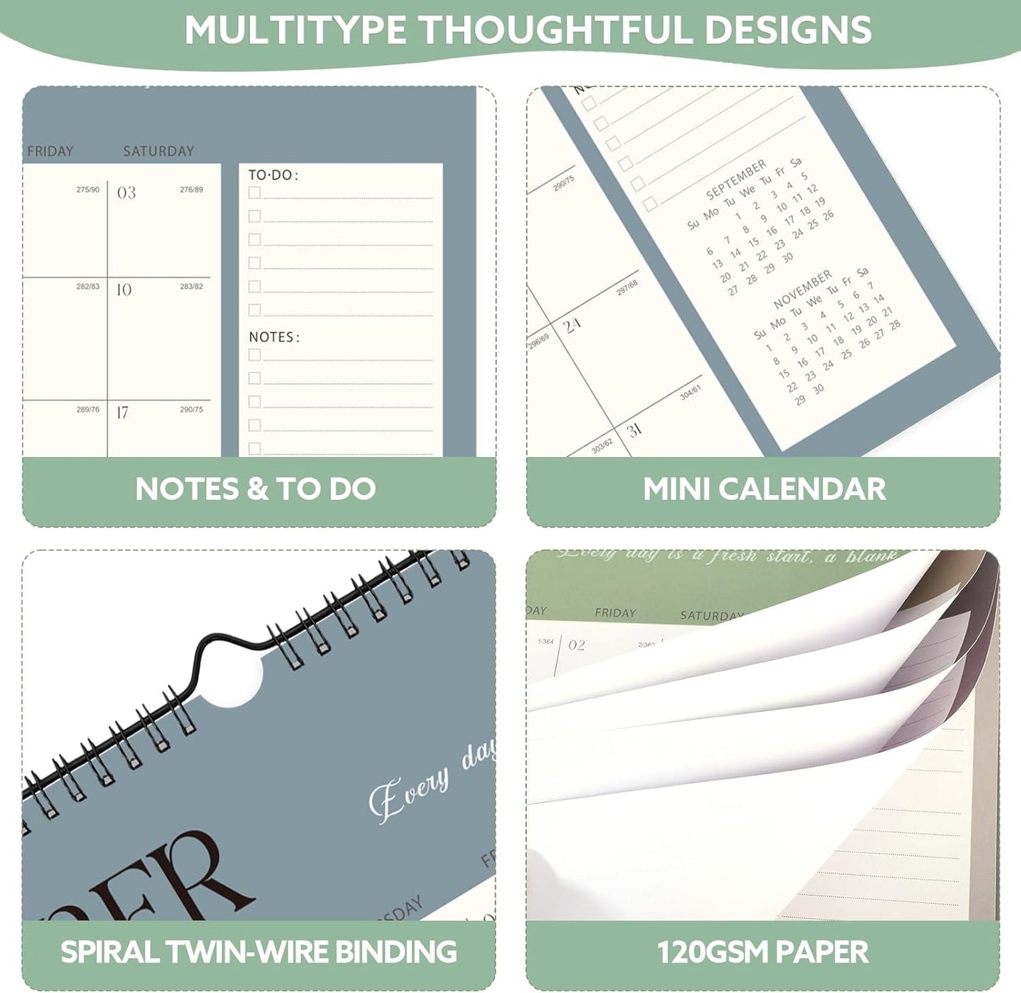 Wall Calendar 2026-2027, 18 Month Large Desk Calendar from January 2026 to June 2027 14.5" x 11.8" Monthly Calendar with Twin-Wire Binding for Home Office Planning Organisers, Simple Style