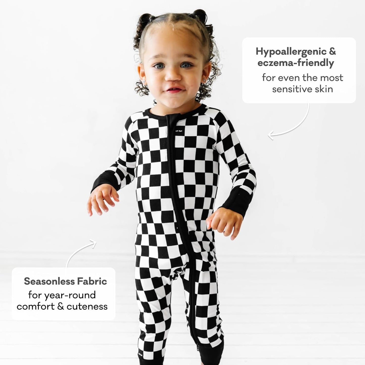 Little Sleepies Pajamas for Baby Boys & Girls, Viscose from Bamboo Baby Pajamas, Preemie & Newborn Sleepers, 2-Way Zipper PJs