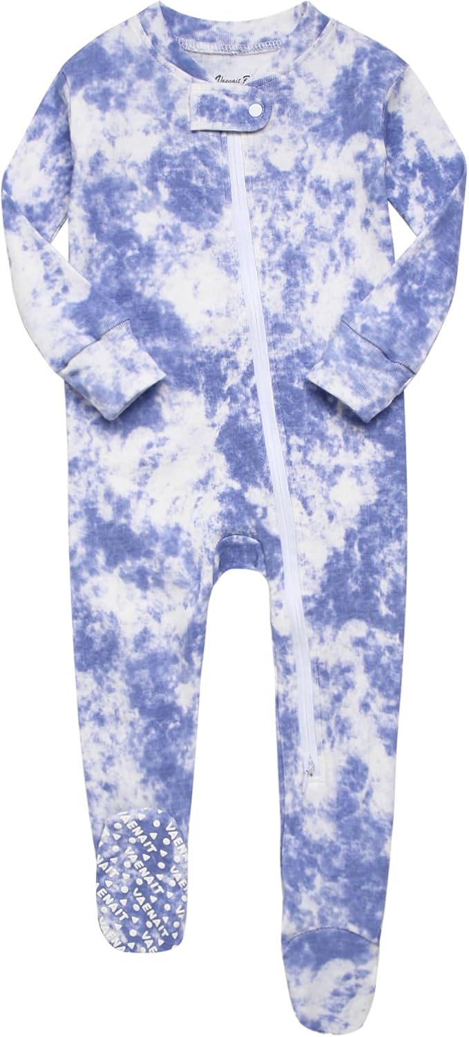VAENAIT BABY Infant Toddler Boys Girls Footed Pajamas One-PIece Romper Sleep and Play 0M-2T