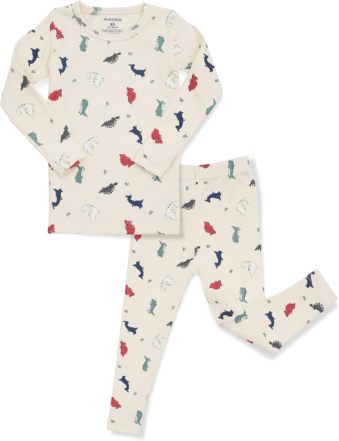 AVAUMA Baby Boys Girls Pajama Set 6M-8T Kids Cute Toddler Snug fit Pjs Cotton Sleepwear