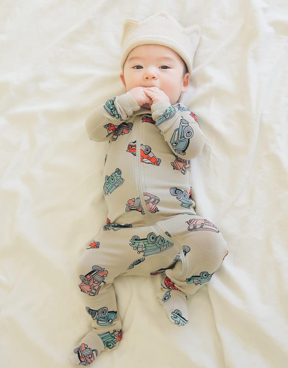 VAENAIT BABY Infant Toddler Boys Girls Footed Pajamas One-PIece Romper Sleep and Play 0M-2T