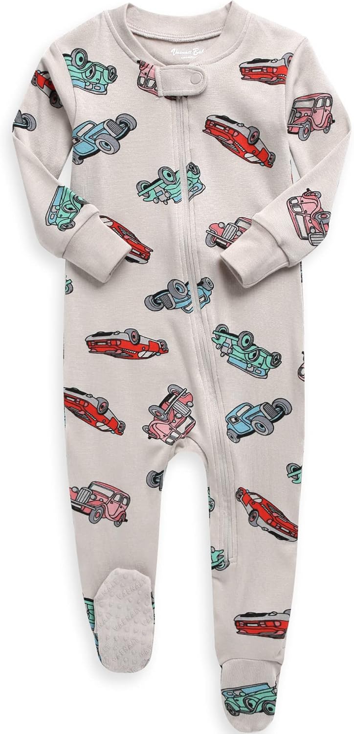 VAENAIT BABY Infant Toddler Boys Girls Footed Pajamas One-PIece Romper Sleep and Play 0M-2T
