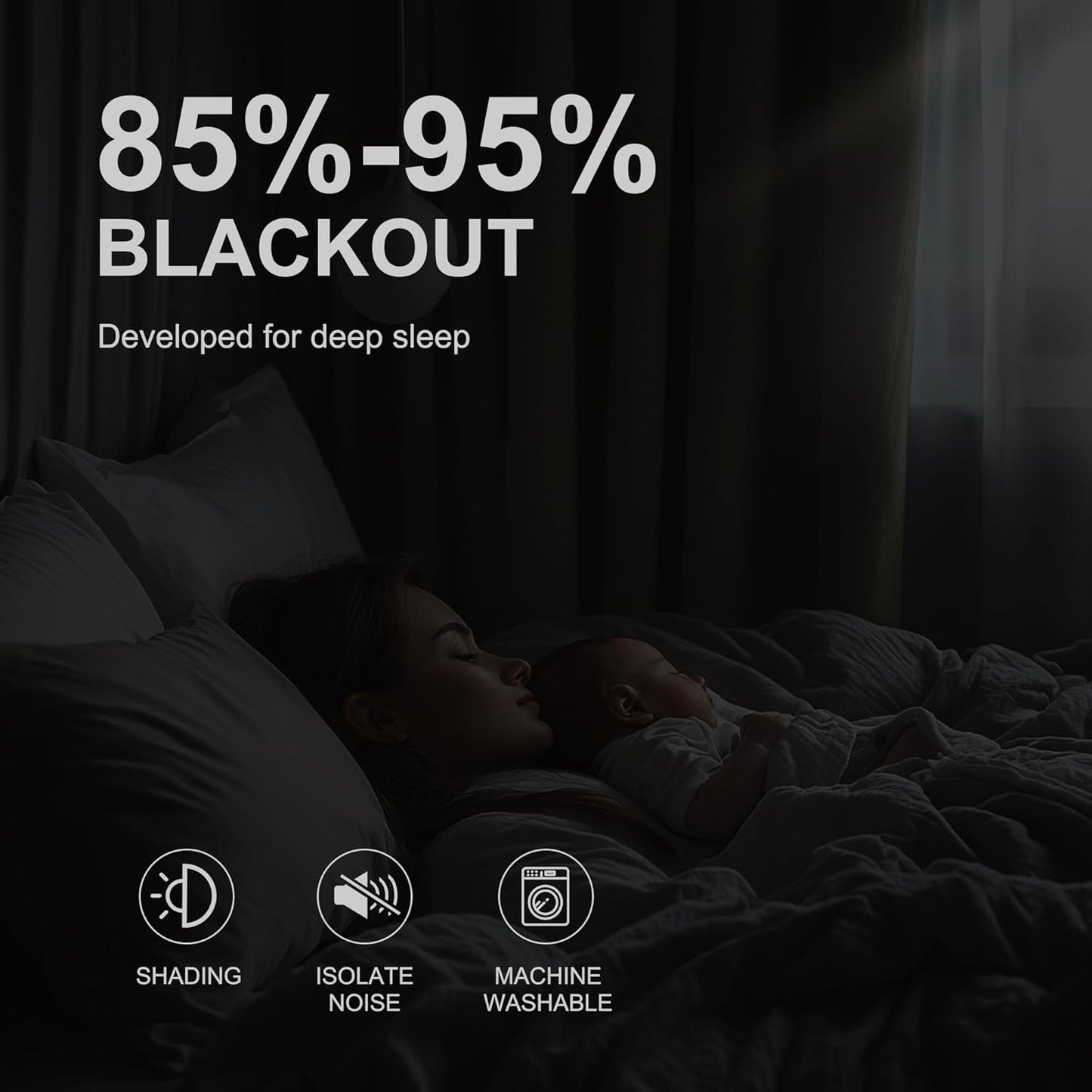 NICETOWN Plylux Blackout Curtains for Bedroom, Thermal Insulated Room Darkening Window Drapes, Energy Efficient Grommet Window Blinds Covering for Living Room, Sand, 52W x 63L in, 2 Panels