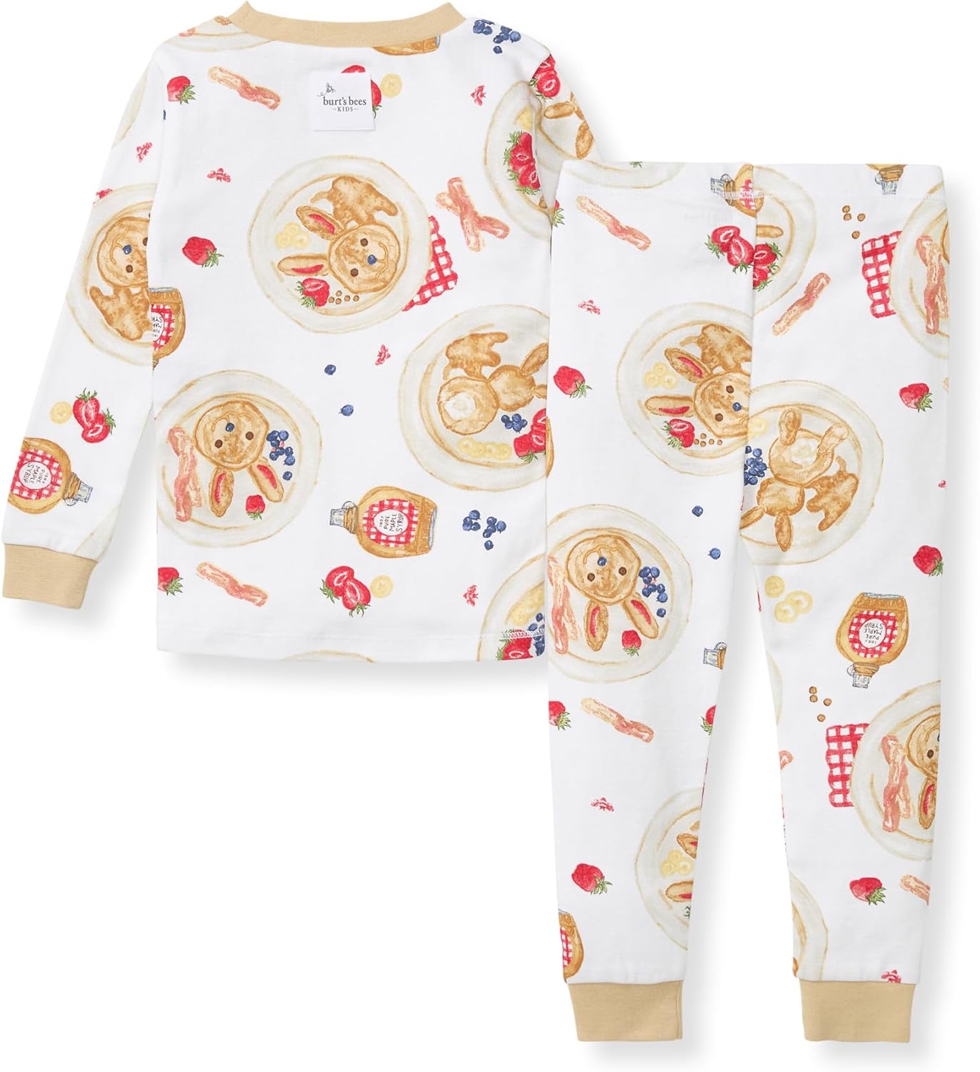 Burt's Bees Baby Boys' 2-Piece Long Sleeve Tee and Pants Organic Cotton Pajama Set