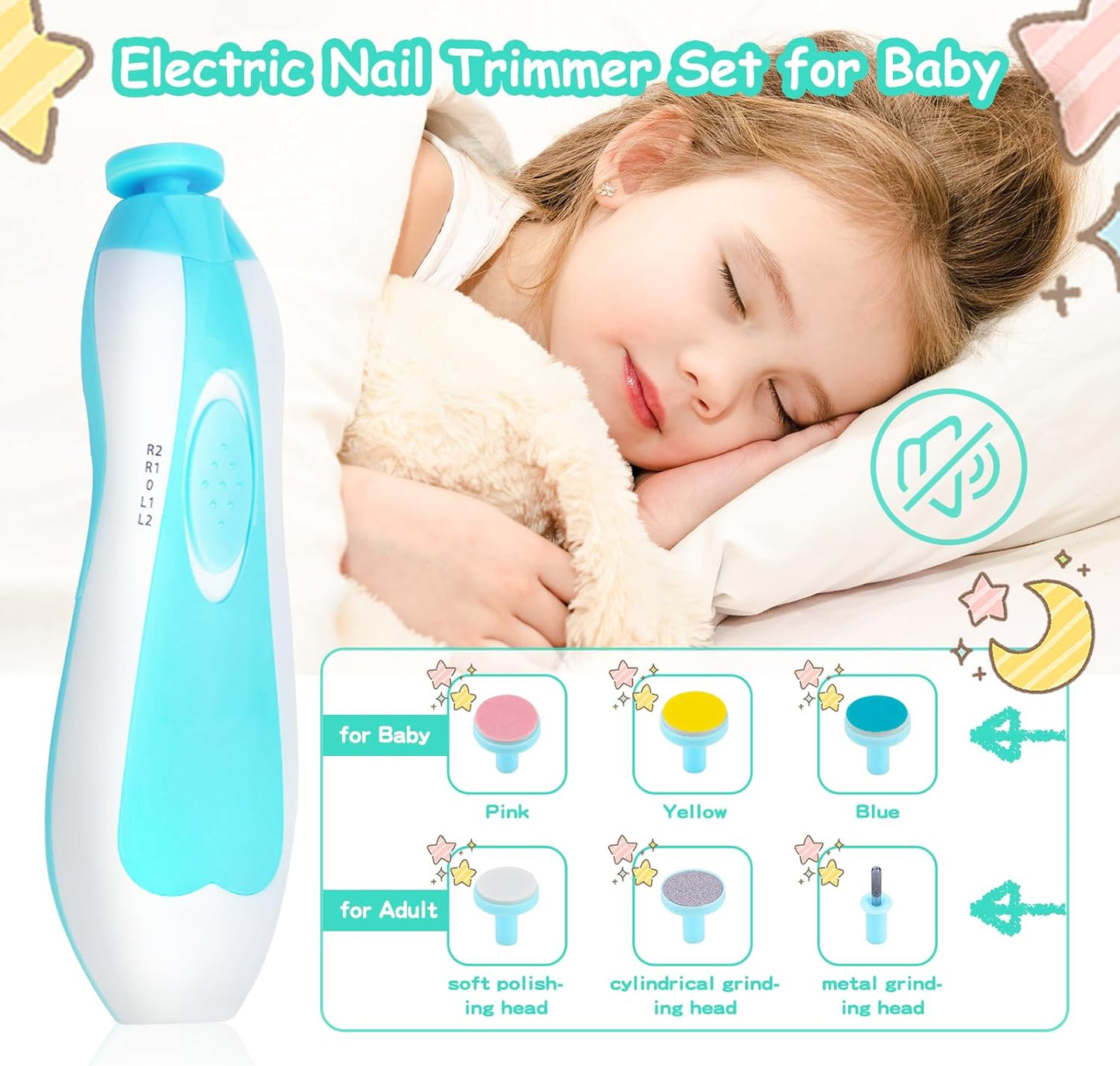 Baby Healthcare and Grooming Kit, 28 in 1 Portable Baby Essentials Kit Electric Nail Trimmer Set with Gas Relief Hair Brush Comb Nasal Aspirator for Newborn Boys Girls (Green)