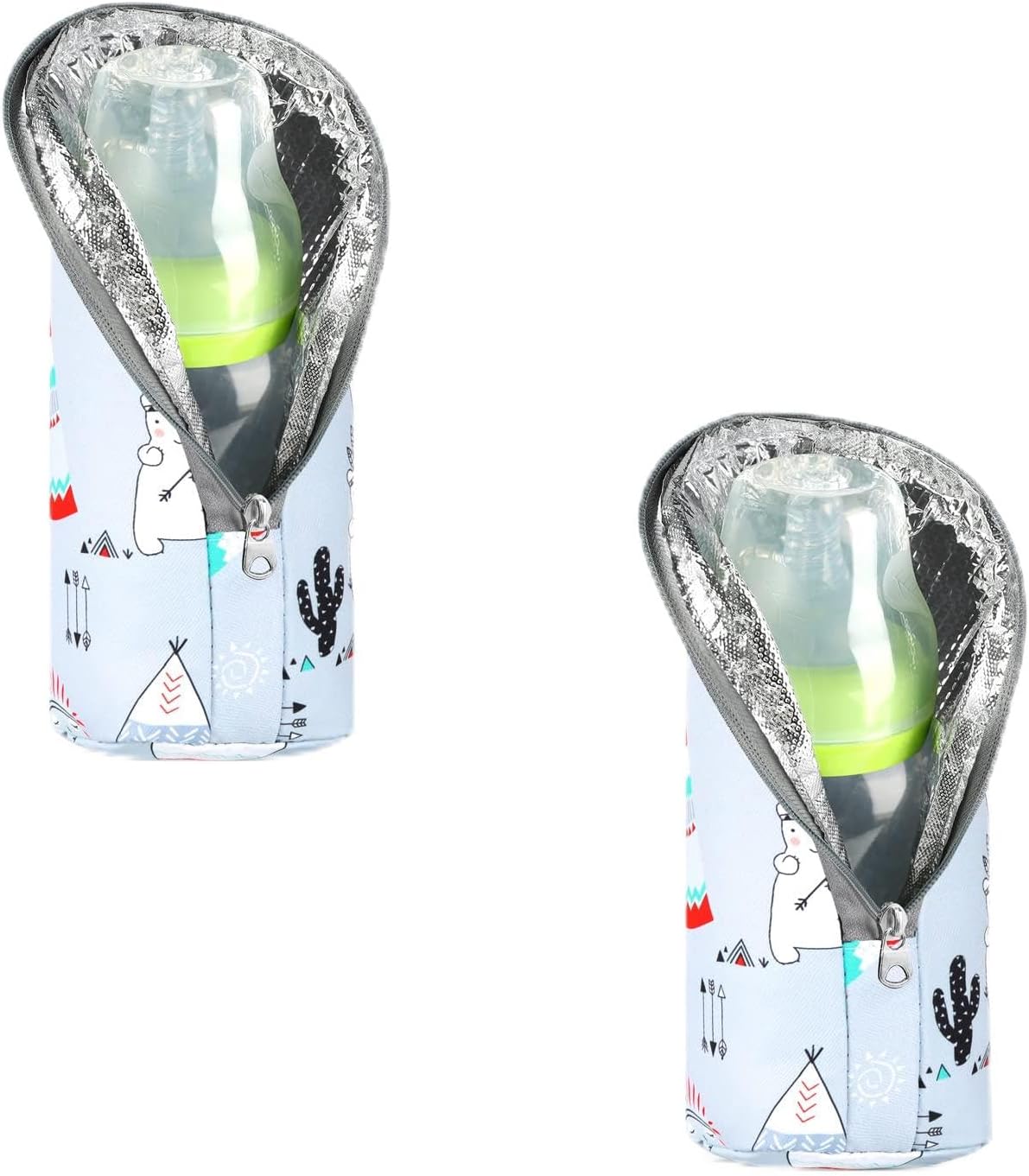 Accmor Baby Bottle Tote Bags, Insulated Breastmilk Cooler Bag, Nursing Bottle Warmer Bag for Nursing Mom Daycare Travel