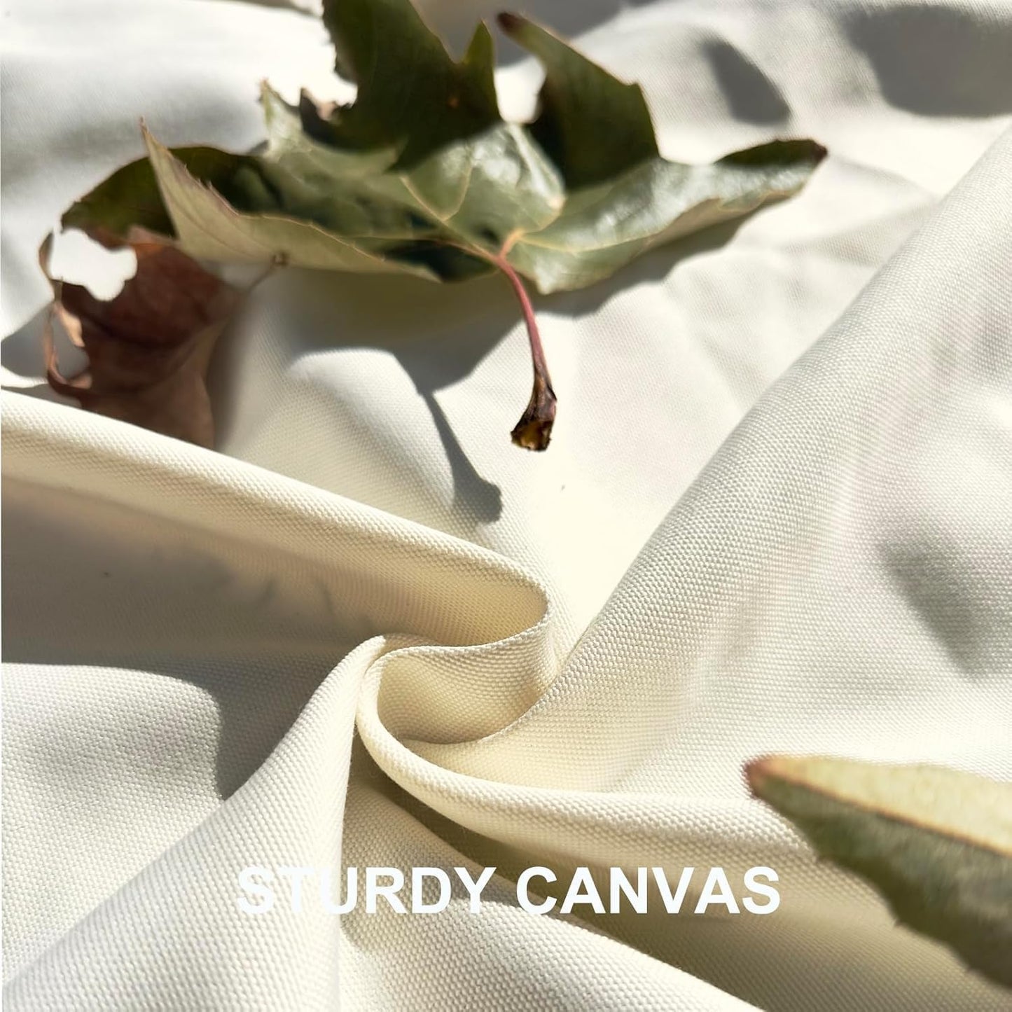 4’9” x 6’3” White Lightweight Water-Resistant Canvas Mat – Picnic, Outdoor, Beach, Park, Camping, Toy Mat