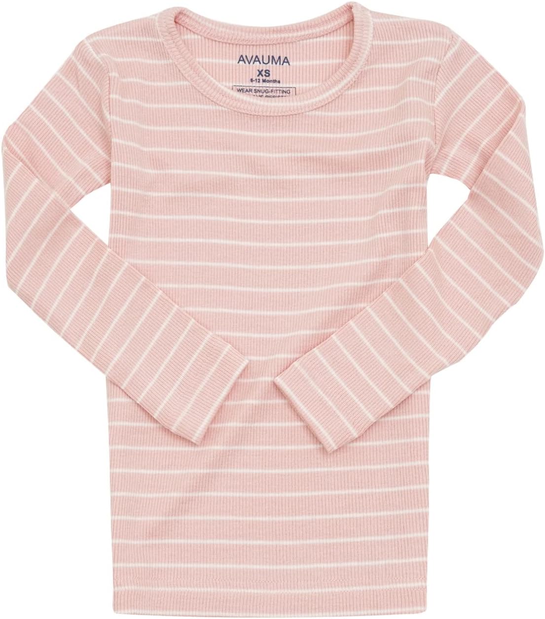 AVAUMA Stripe Pattern Baby Boys Girls Pajama Set Kids Toddler Snug fit Ribbed Sleepwear pjs for Daily Life Style