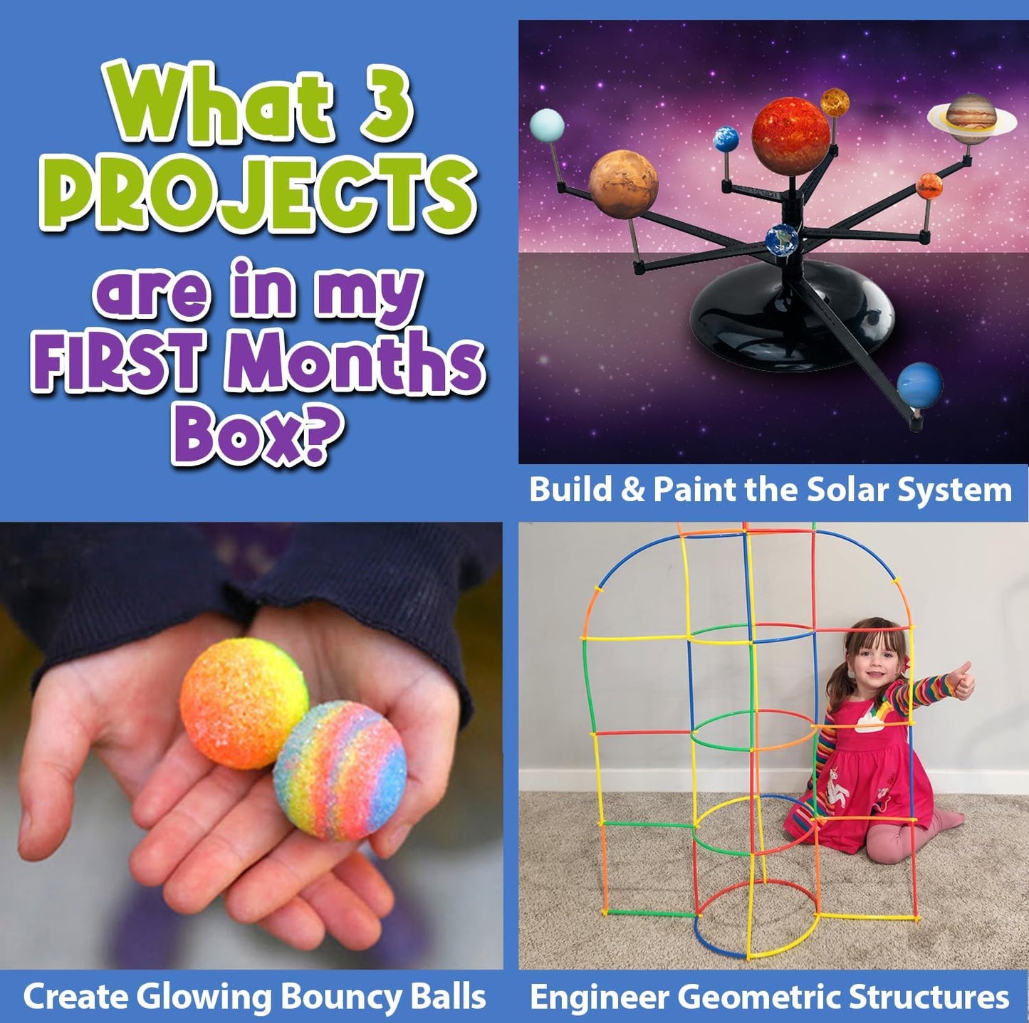 – 3 Month Subscription | 3 Science Kits, 9 Total Hands-On STEM Projects | Educational Building Learning Toys & Activities for Kids Ages 7-12 | Boys & Girls Gift