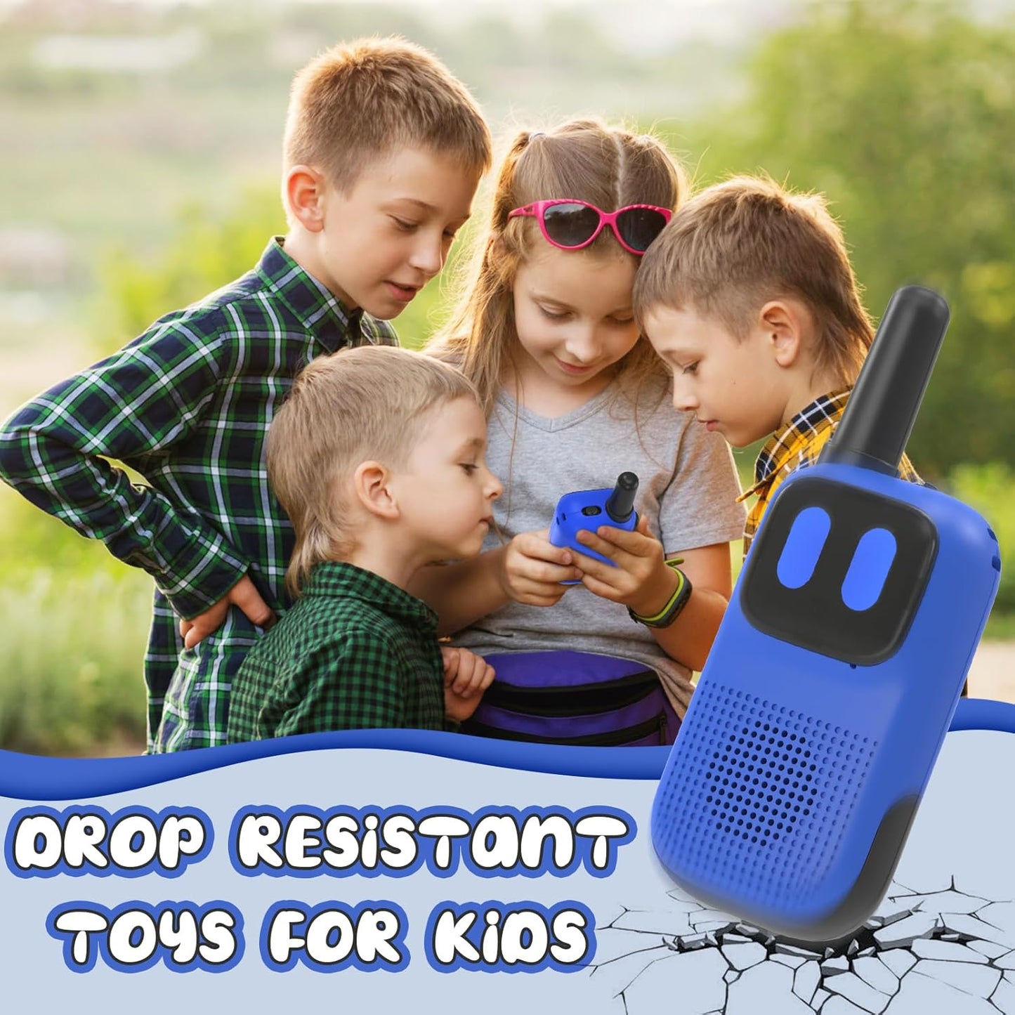 Toys for Ages 5-7 Boys Girls, Walkie Talkies for Kids 1000FT Range 2 Channels 2 Way Radio Toy Christmas Birthday Gifts for Girls Boys Ages 3 4 5 6 7 8 9 Camping Hiking Outdoor Games