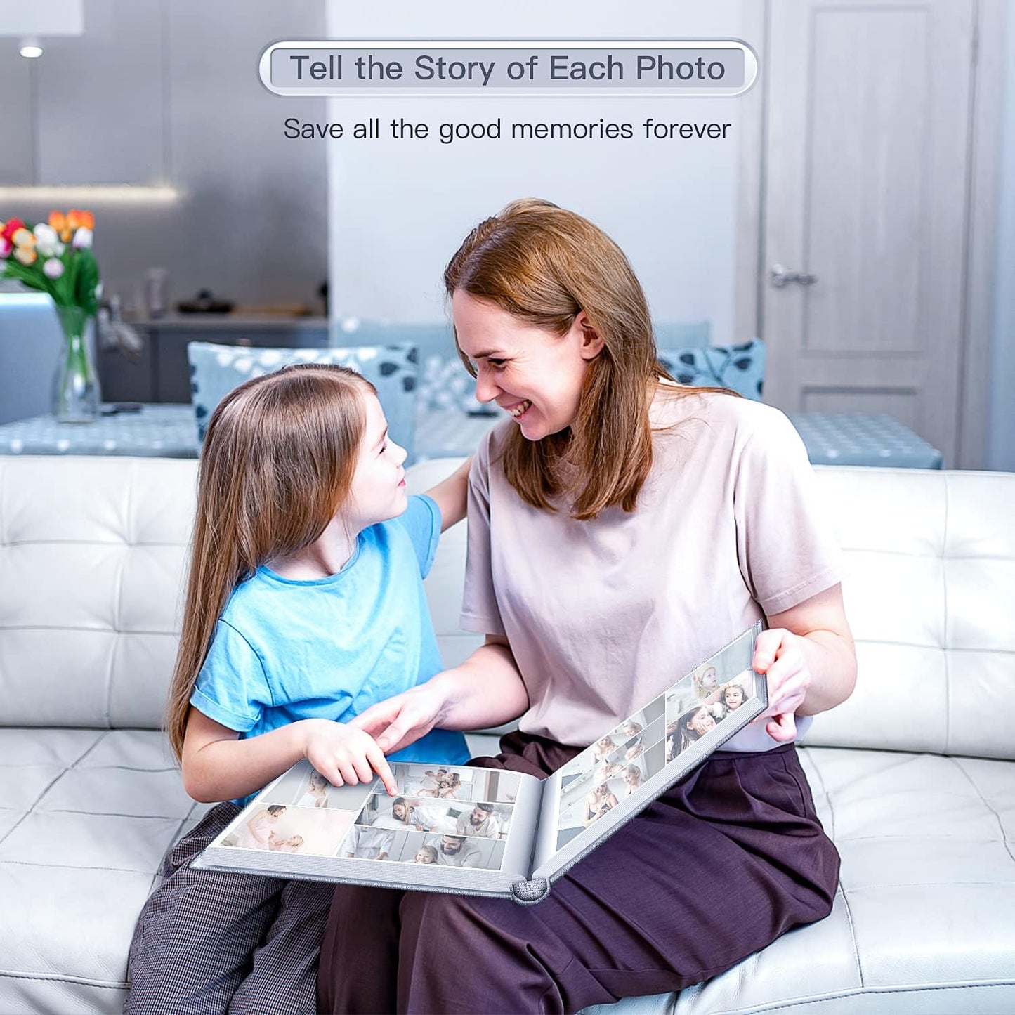 popotop Photo Album 4x6-600 Photos Photo Books with 600 Horizontal and Vertical Pockets,Linen Cover Albums for Family Wedding Anniversary Baby Vacation Pictures