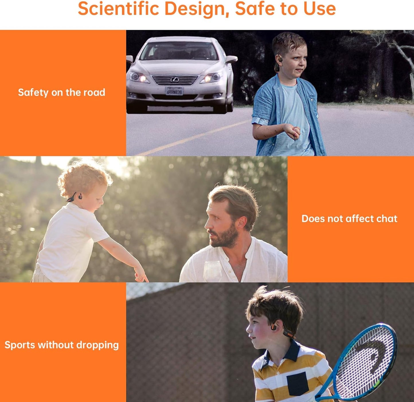 LOBKIN Kids Headphones Open Ear,Bluetooth 5.3 Air Conduction Wireless Lightweight Kids Earbuds IPX5 Waterproof with Microphone for School,Home and Outdoor Activities Gifts for Boys Girls