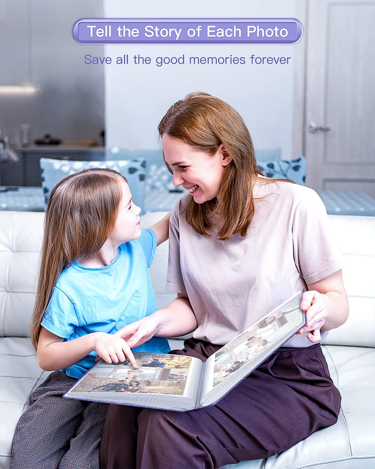 popotop Photo Album 4x6-420 Photos Photo Books with 420 Horizontall Pockets,Linen Cover Albums for Family Wedding Anniversary Baby Vacation Pictures