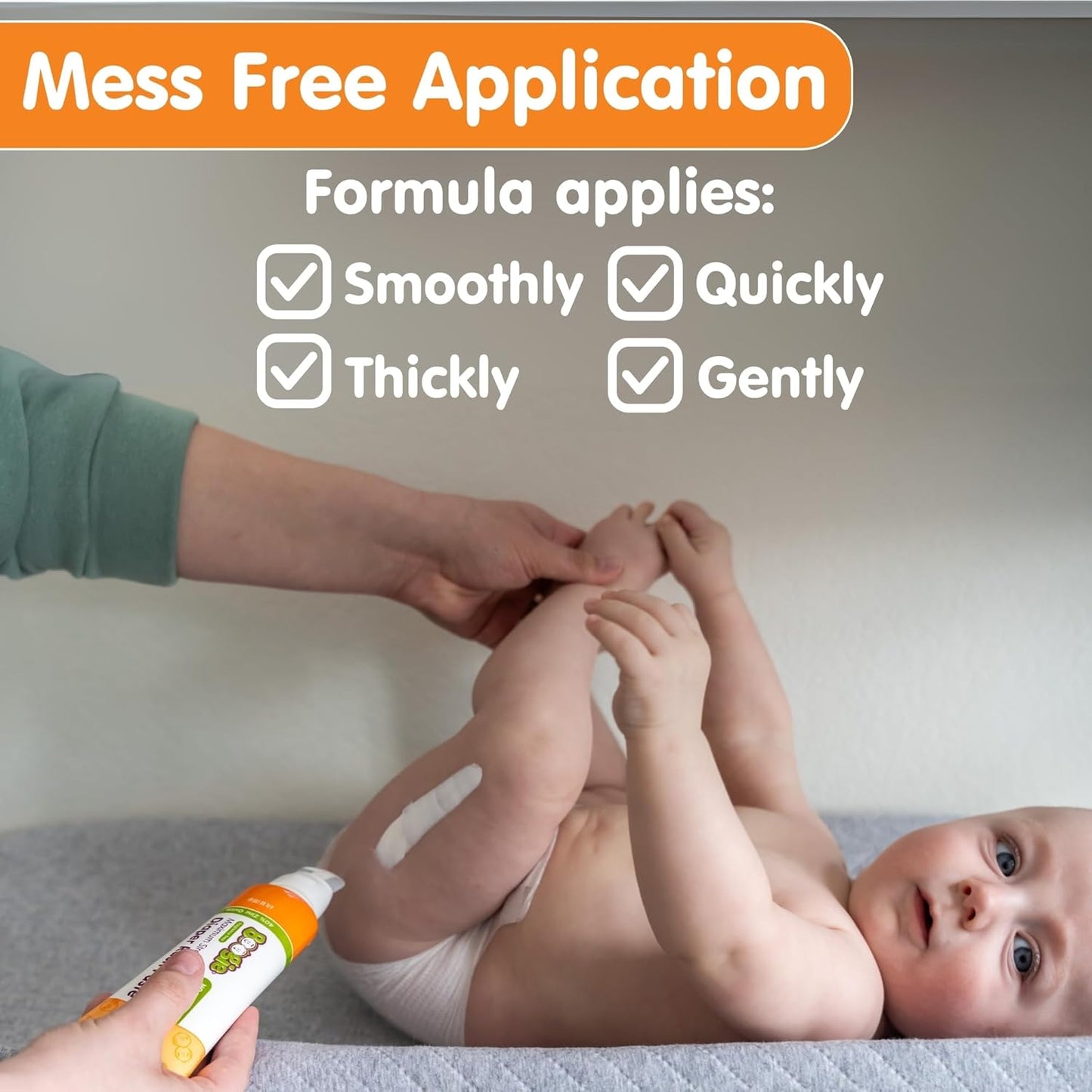 Boogie Diaper Rash Paste, Maximum Strength 40% Zinc Oxide, Mess-Free Applicator, Soothes Baby Bum, Diaper Bag Essential, 4oz