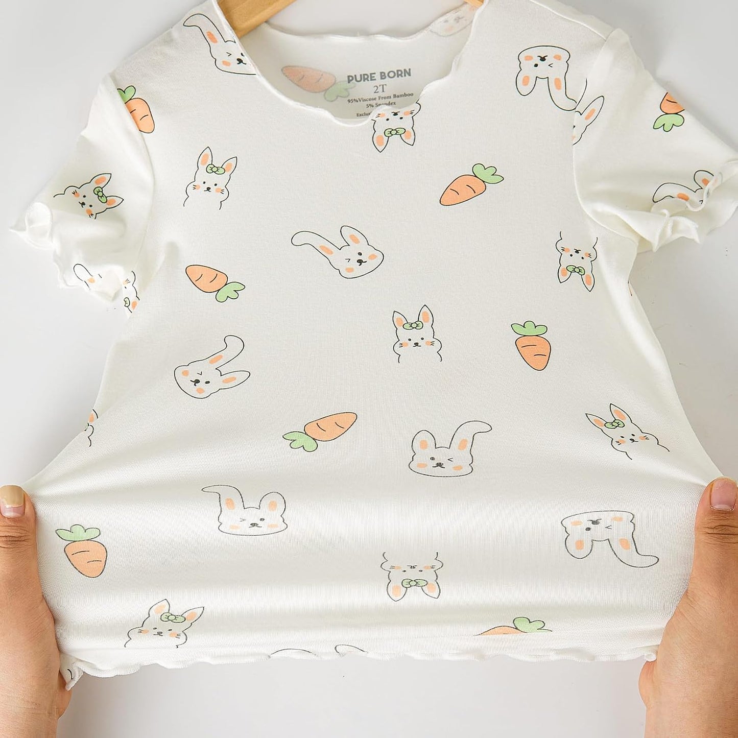 pureborn Baby Toddler Kids Viscose from Bamboo Pajamas Set Pjs 2pcs 18M-8Y