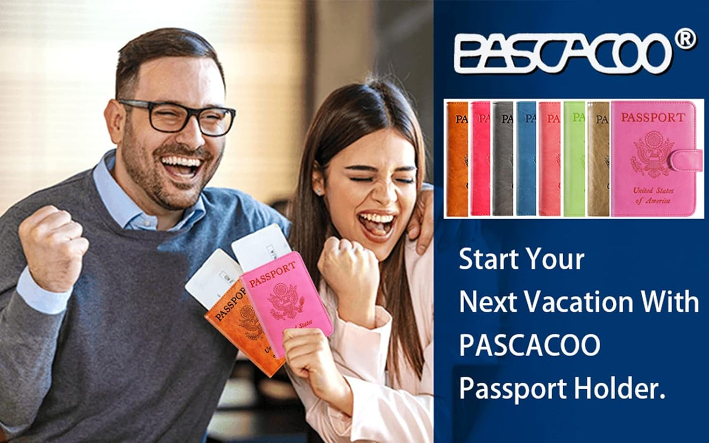 Passport Holder Cover Wallet RFID Blocking Leather Card Case Travel Accessories for Women Men (#Pink)