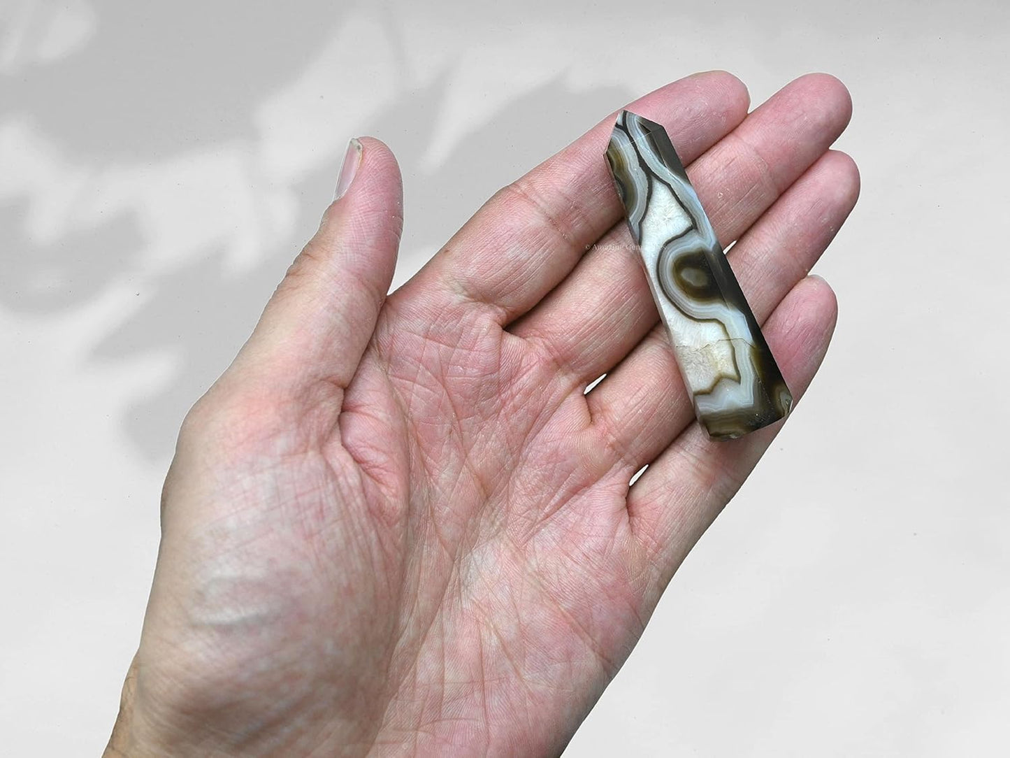 Amazing Gemstone Black Banded Agate Onyx Crystal Towers ~ Natural Healing Crystal Point Obelisk for Reiki Healing and Crystal Grid (2" to 3" Inch)