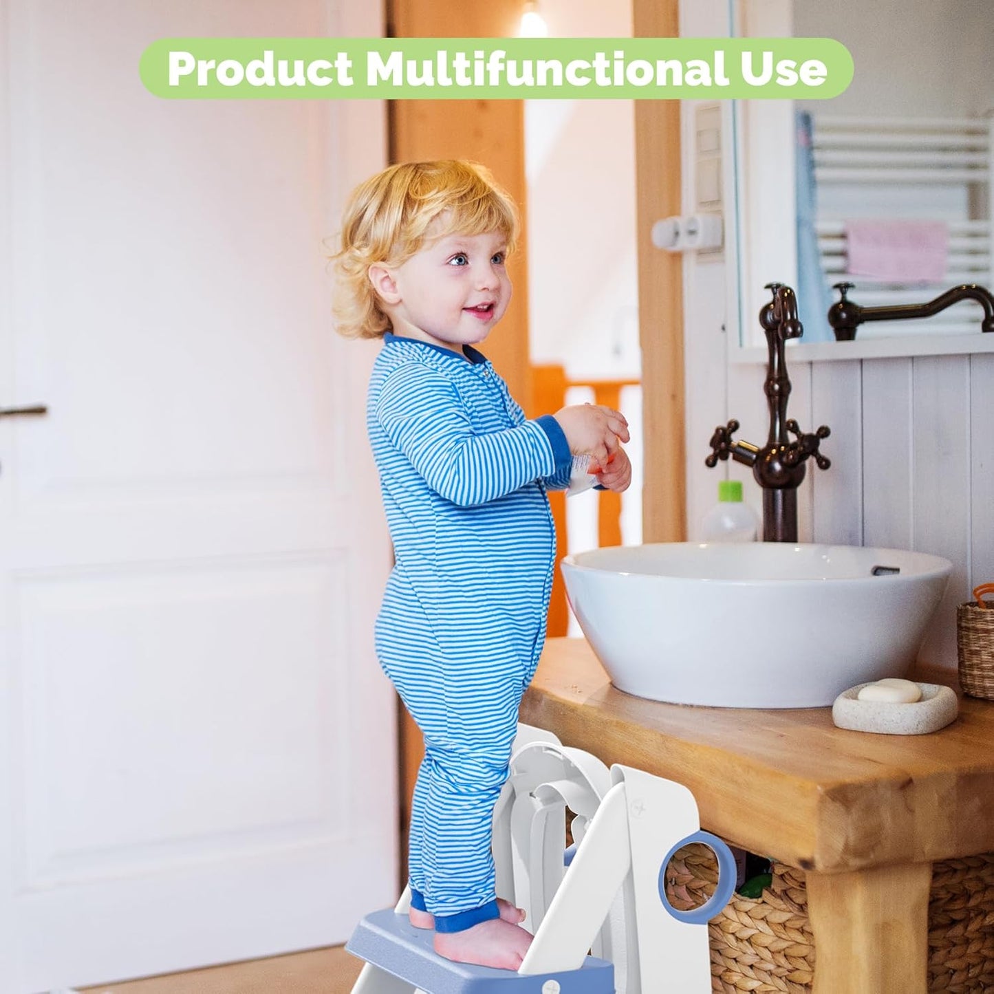 Toilet Seat, Potty Training Seat for Toddler, Upgraded 2-in-1 Potty Toilet Training for Boys and Girls,Waterproof Cushioned Mat with Non-slip Step Stool