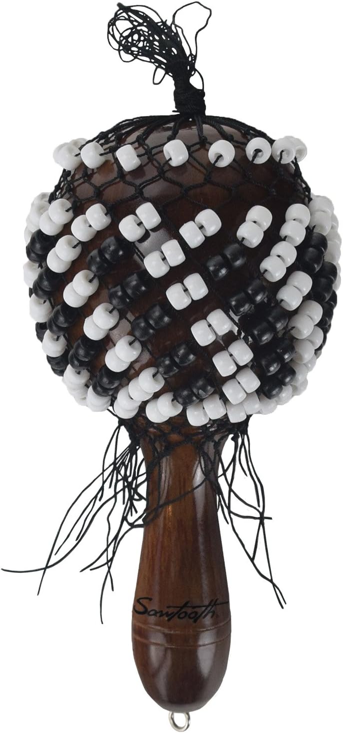 Sawtooth Wood Maracas, Dark Stain