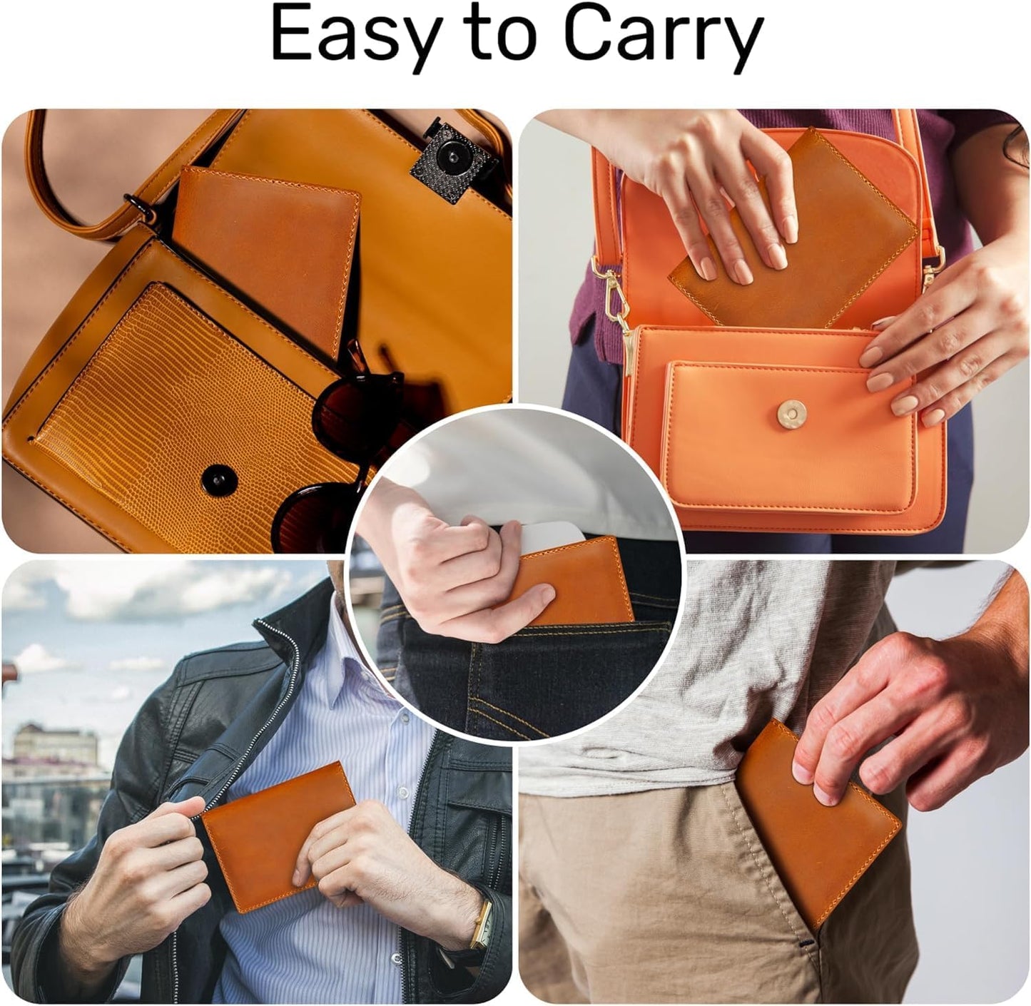 HIFA Personalized Leather Passport Holder, Handmade Passport Cover with Card and Ticket Slot - Genuine Leather, Elegant Design, Easy Access - Passport Case, Passport Wallet, Passport Holder