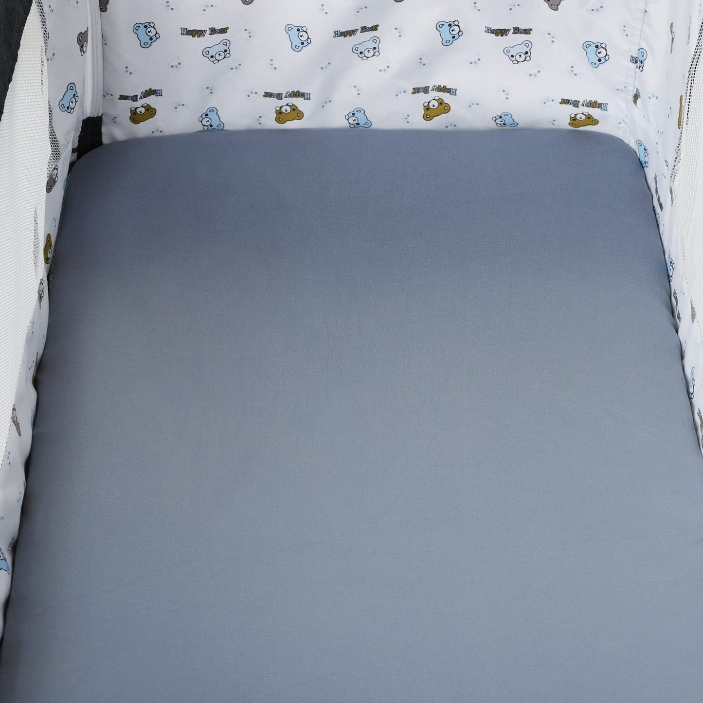 Pack n Play Sheet Stretchy Fitted Portable Mini Crib Sheets Set 3 Pack,Playard Sheets Convertible Playard Mattress Cover,Ultra Soft Jersey Material,Elephant Tiger,Fox & Grey