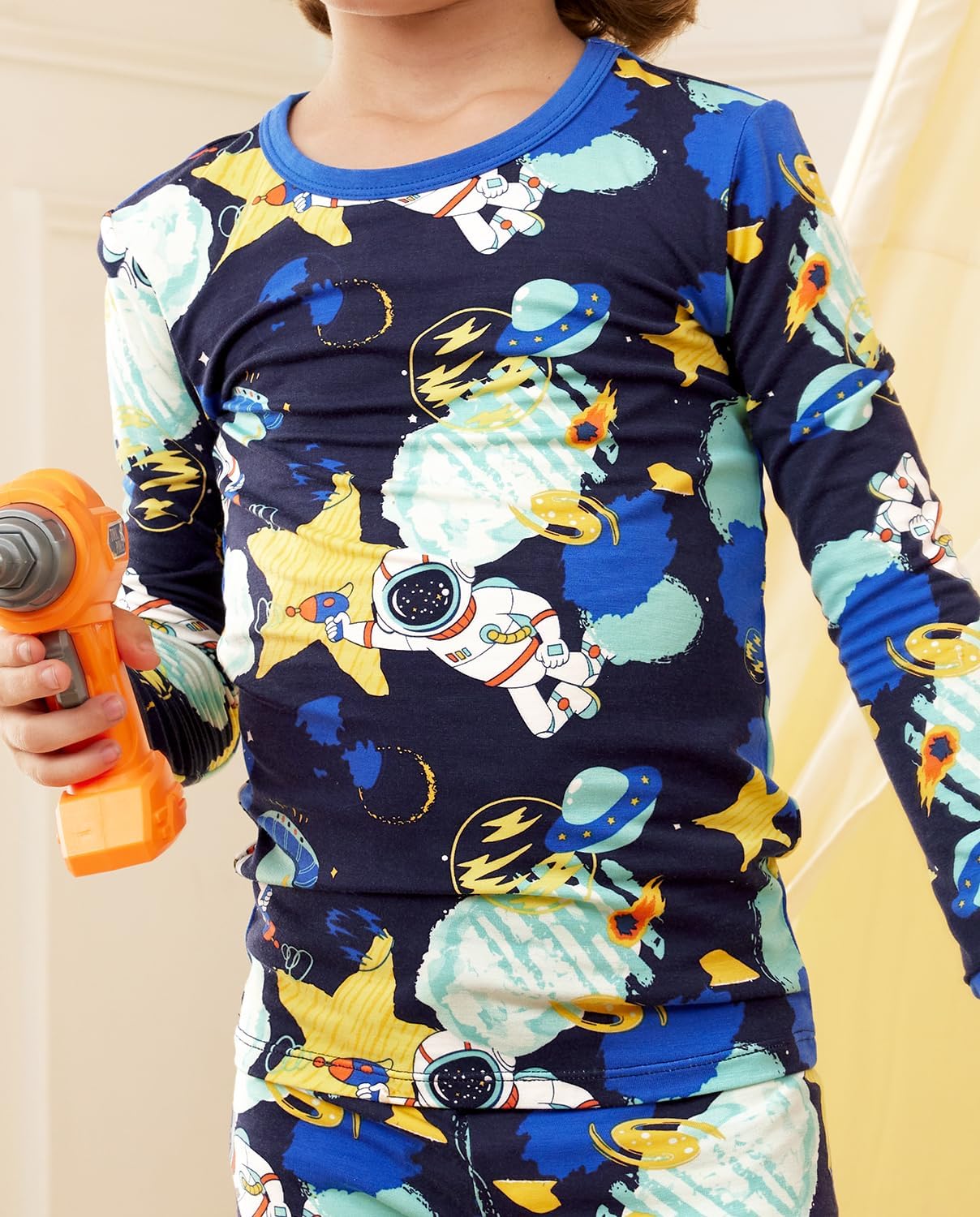 Bamboo Viscose Toddler Pajamas Boys Girls Baby 12M-8Y Pjs Sets Kids 2pcs Snug fit Long-Sleeve Sleepwear