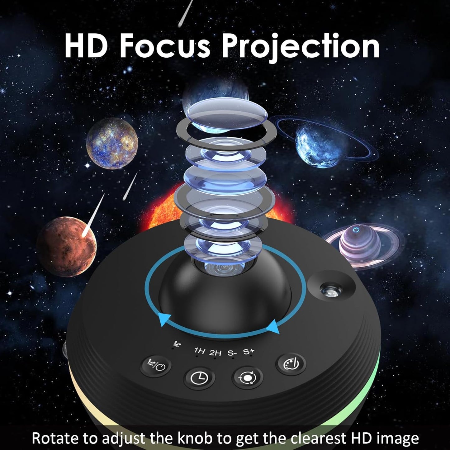 Galaxy Projector for Bedroom,Planetarium Star Projector with 4K Replaceable 13 Galaxy Discs,HD Image Large Projection Area,Starry Sky Night Light for Kids Adults Ceiling Home Theater Living Room Decor