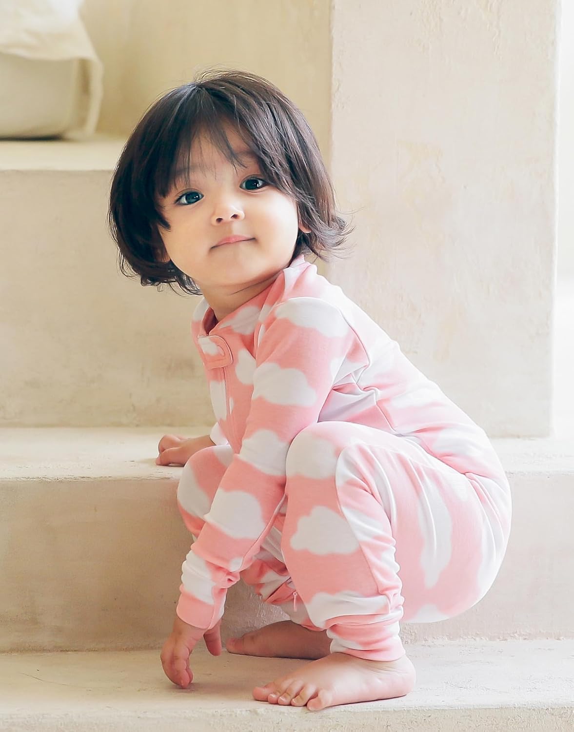 VAENAIT BABY Infant Toddler Boys Girls Footed Pajamas One-PIece Romper Sleep and Play 0M-2T