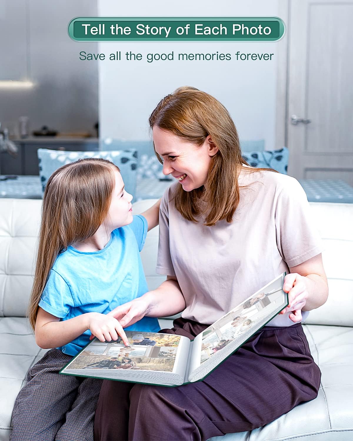 popotop Photo Album 4x6-300 Photos Linen Cover Photo Books with 300 Horizontal Pockets,Slip-in Picture Albums for Family Wedding Anniversary Baby Vacation Pictures