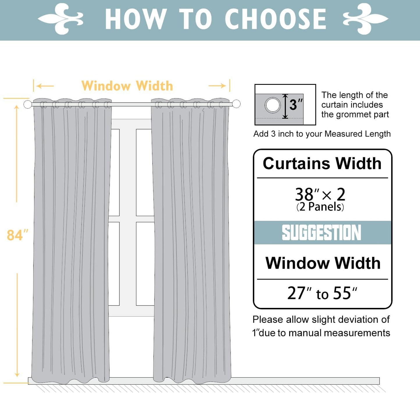 ChrisDowa 100% Blackout Curtains 84 inch Long for Bedroom with Black Liner, 2 Thick Layers Total Blackout Thermal Insulated Grommet Window Curtains 2 Panels Set (Burgundy, 38 x 84 Inch)