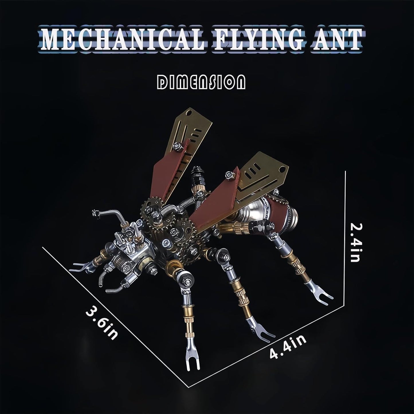 Adult 3D Metal Puzzle, Punk Insect Metal Model Set, 3D Puzzle Mechanical Insect Building Blocks, Fun DIY Assembly, high-end Men's Gifts.