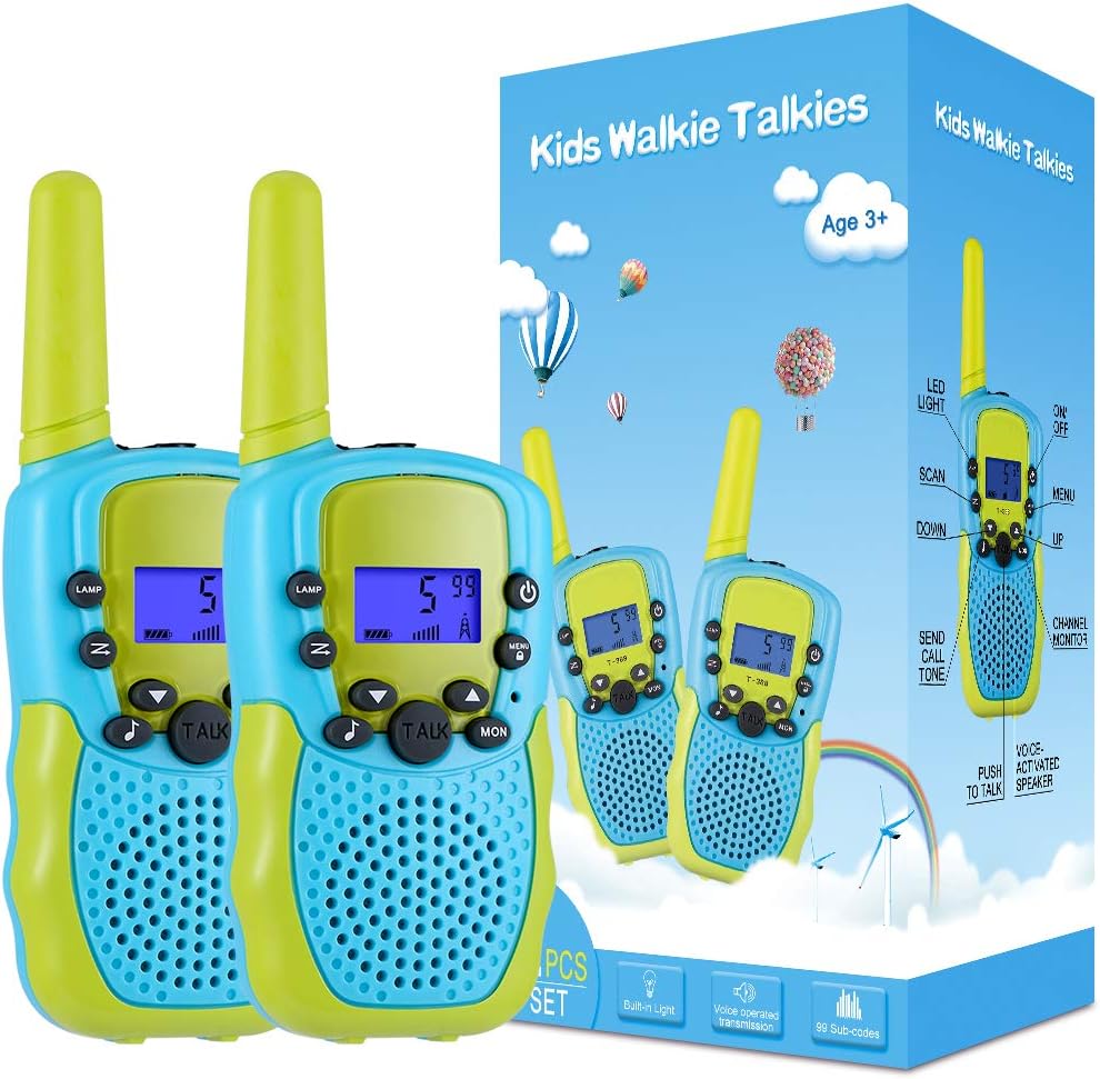 Selieve Toys for 3-12 Year Old Boys Girls, Walkie Talkies for Kids 22 Channels 2 Way Radio Toy with Backlit LCD Flashlight, 3 Miles Range for Outside, Camping, Hiking