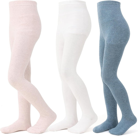 Baby Girl Tights Thick Knit Leggings Stockings Cotton Pantyhose for Newborn Infant Toddler 3/4/5/6 Pack
