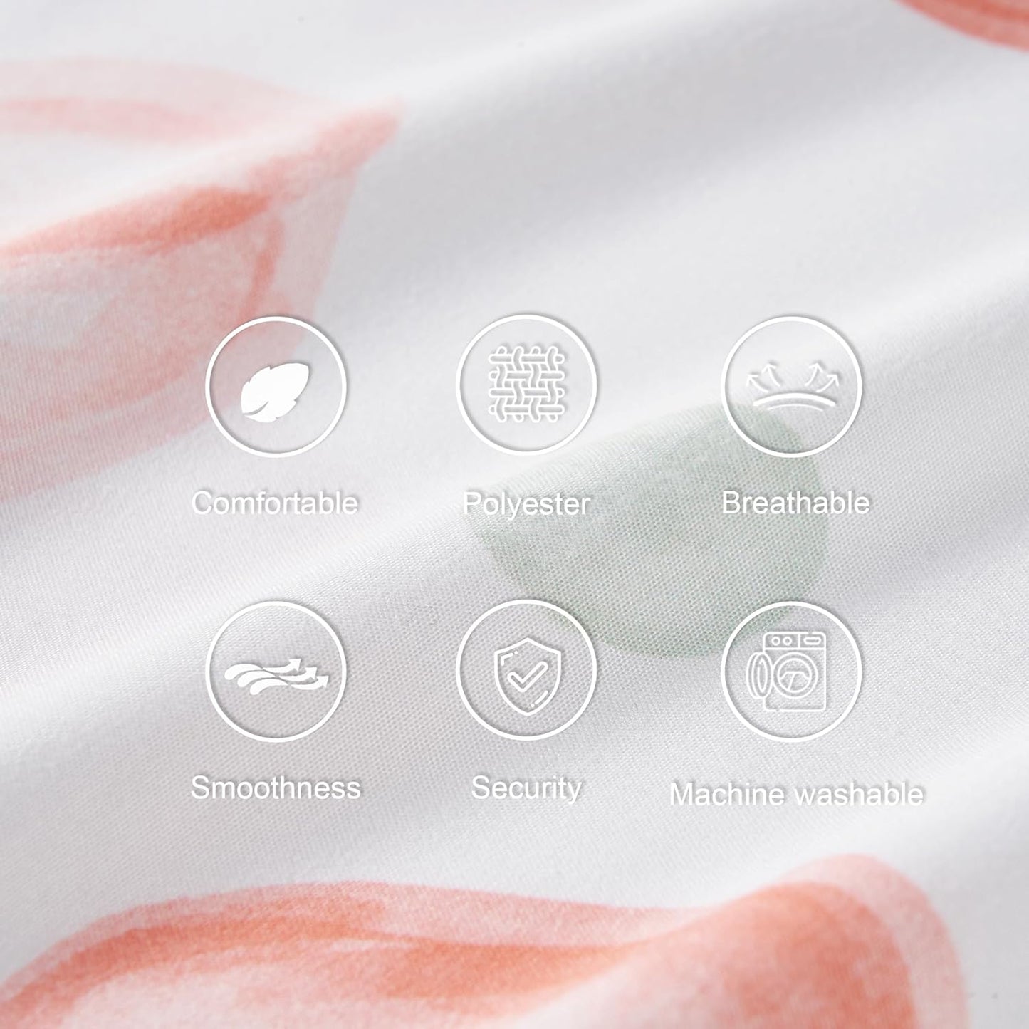 TILLYOU Toddler Pillowcases 13 x 18 Travel Pillow Case 2 Pack, Kids Pillowcases Machine Washable with Envelope Closure, Peach dot & Light Green