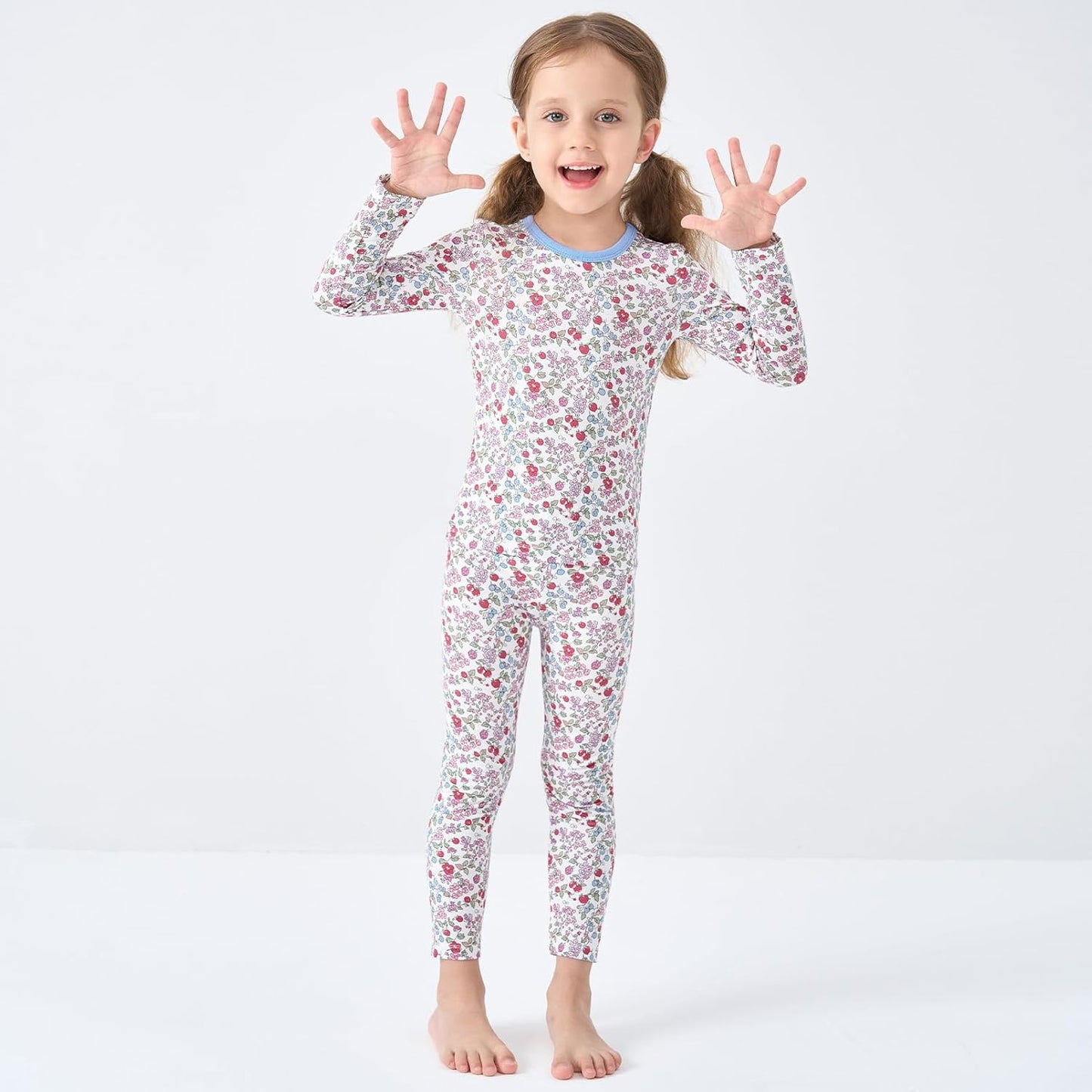 pureborn Baby Toddler Kids Viscose from Bamboo Pajamas Set Pjs 2pcs 18M-8Y